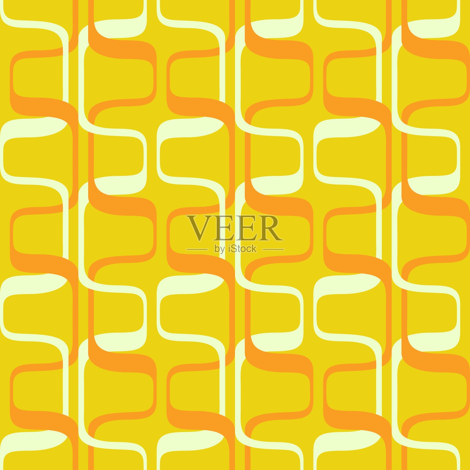 抽象的吸引人的装饰品，用来装饰任何表面或事物。无缝模式。插画图片素材