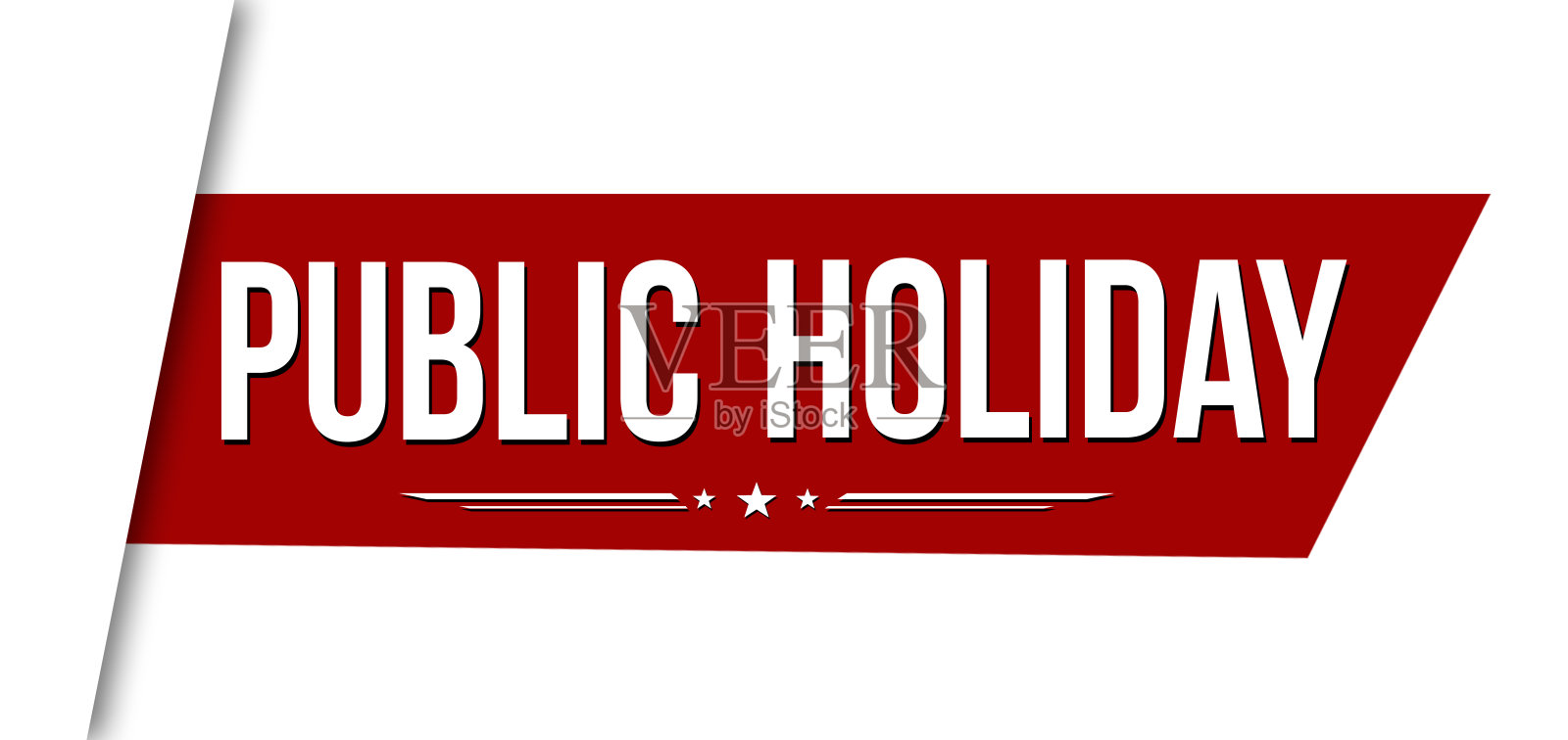 公众节日红色丝带或横幅设计插画图片素材