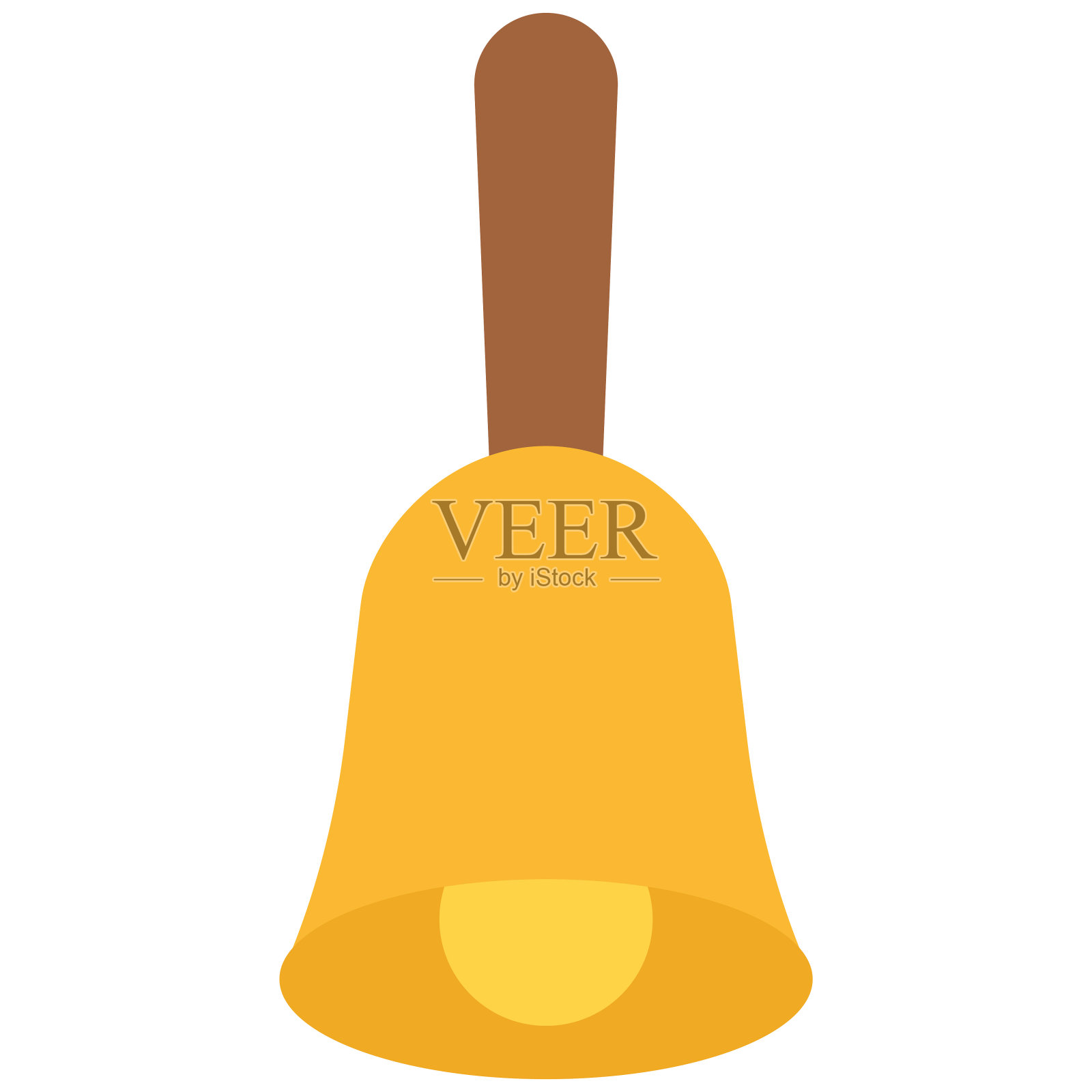 圣诞钟图标，圣诞涂鸦矢量插图设计元素图片