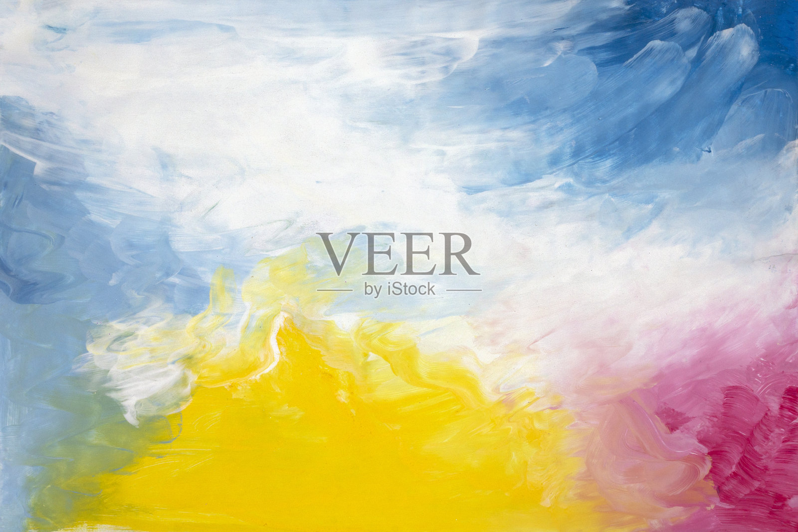 手绘多水彩背景，斑点和腮红插画图片素材