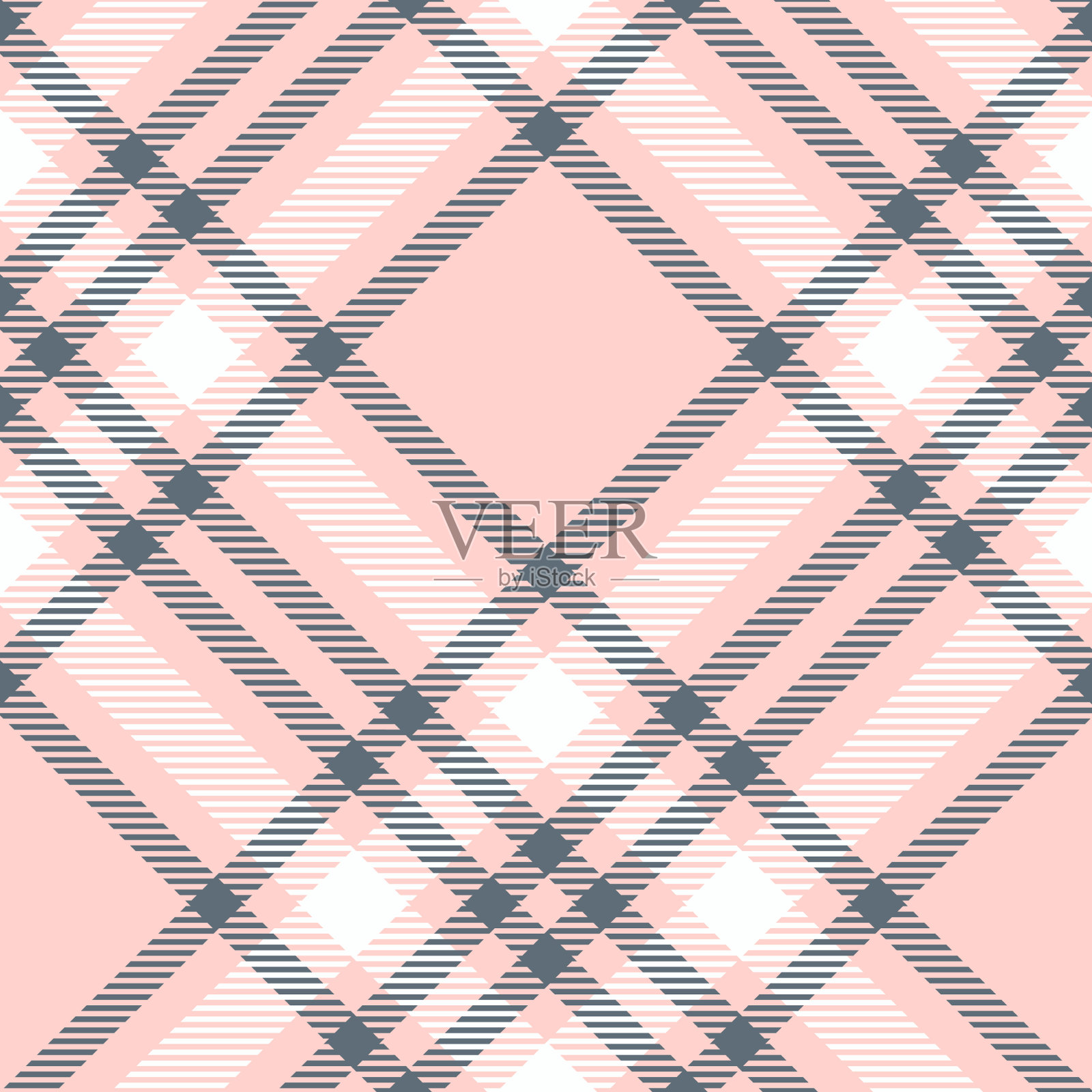 格纹图案检查面料纹理无缝插画图片素材