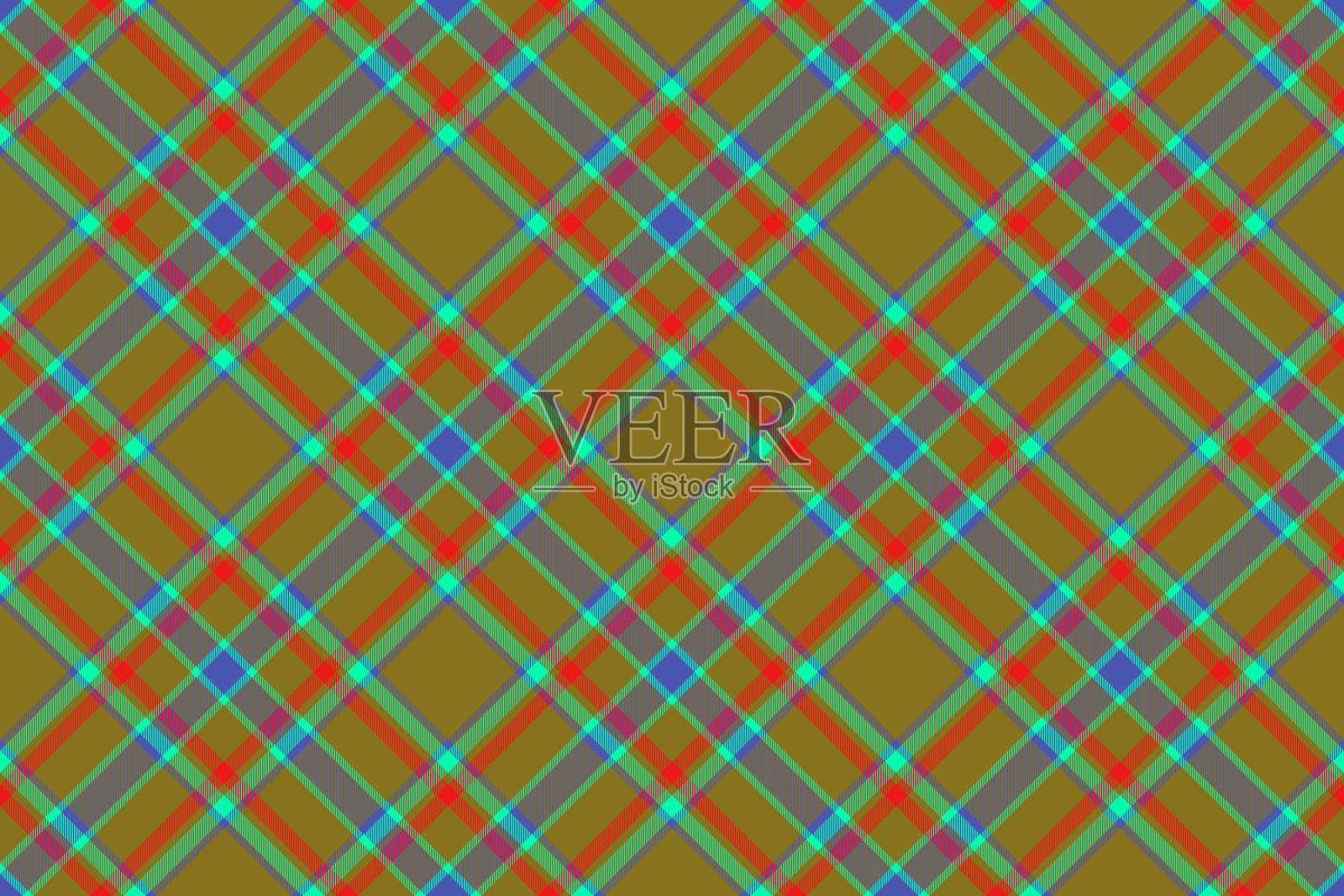 纺织面料纹理格纹无缝背景插画图片素材