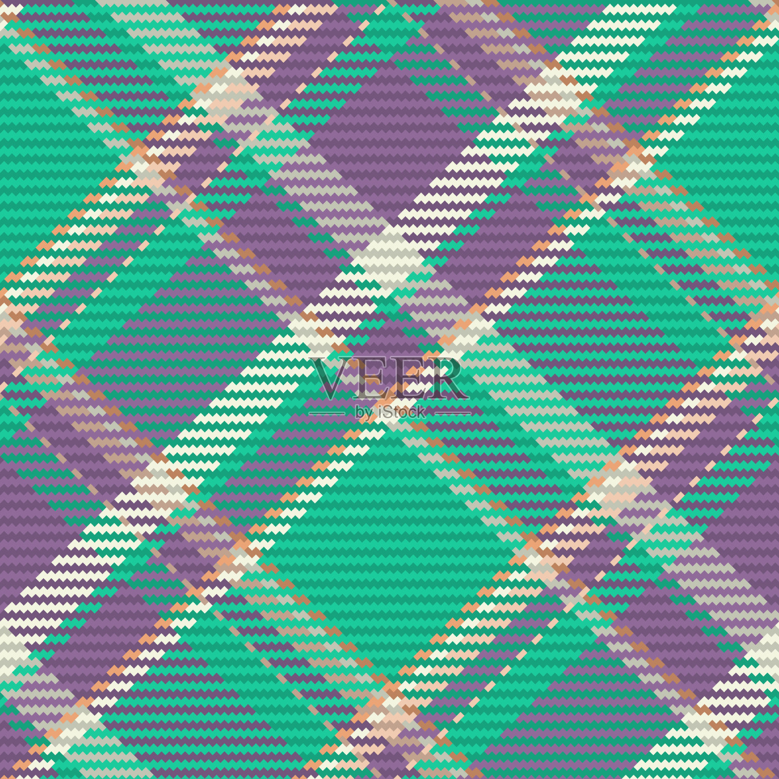 无缝模式的苏格兰格子呢格子插画图片素材