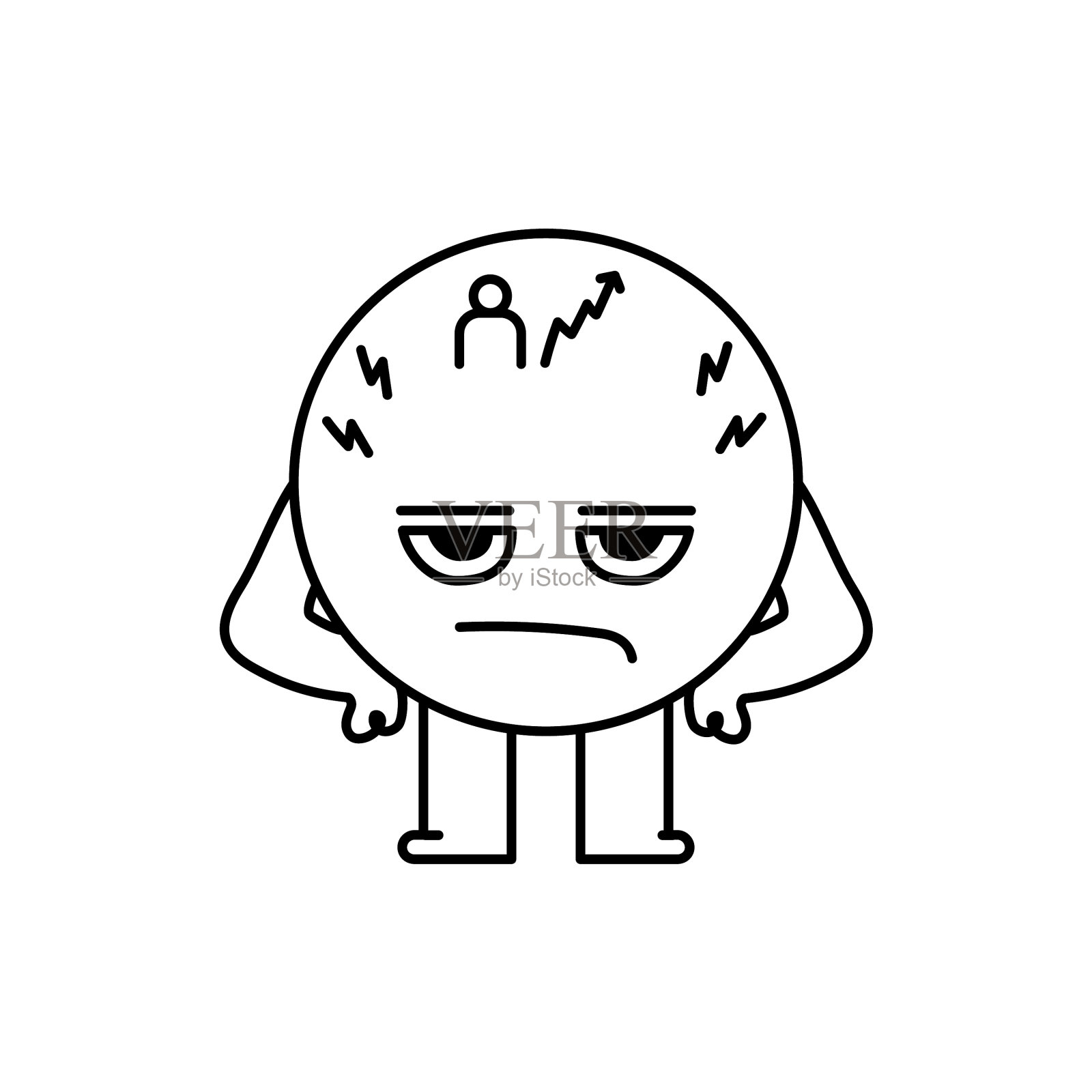 人口过剩，颜色线图标生态设计元素图片