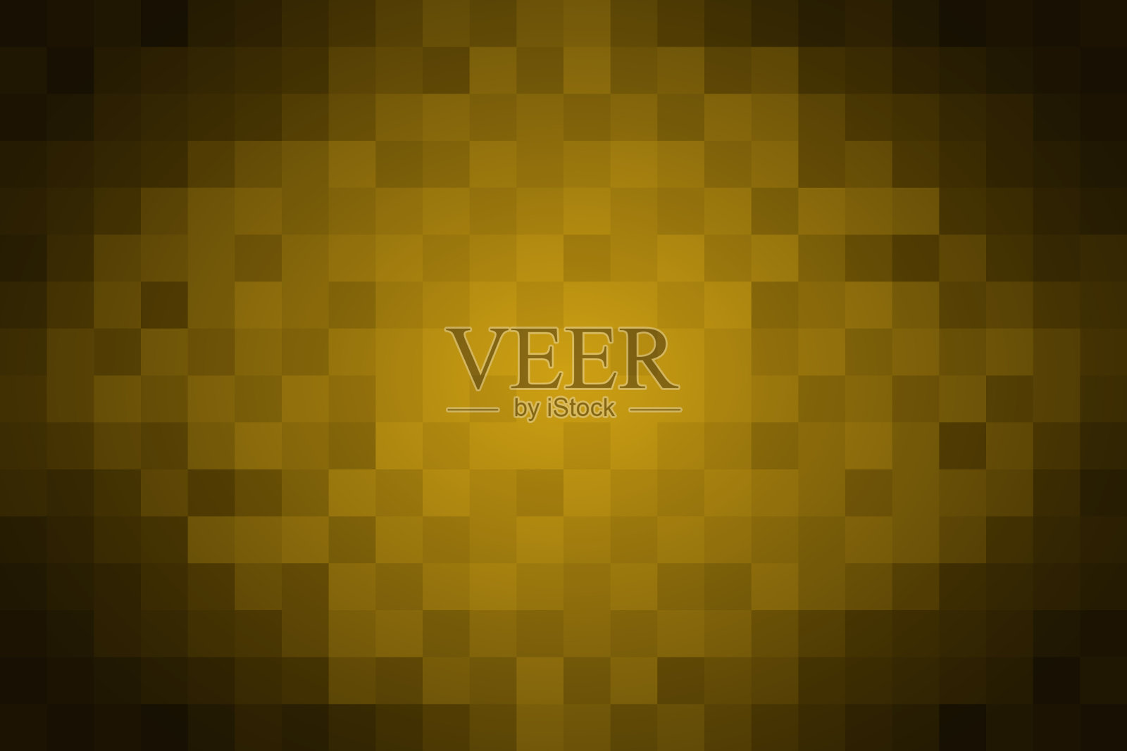 黄褐色渐变正方形马赛克背景插画图片素材