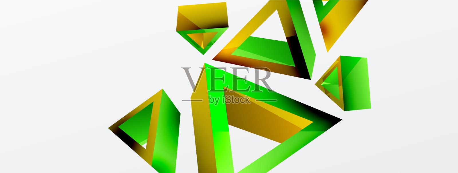 三角形抽象背景3d基本插画图片素材