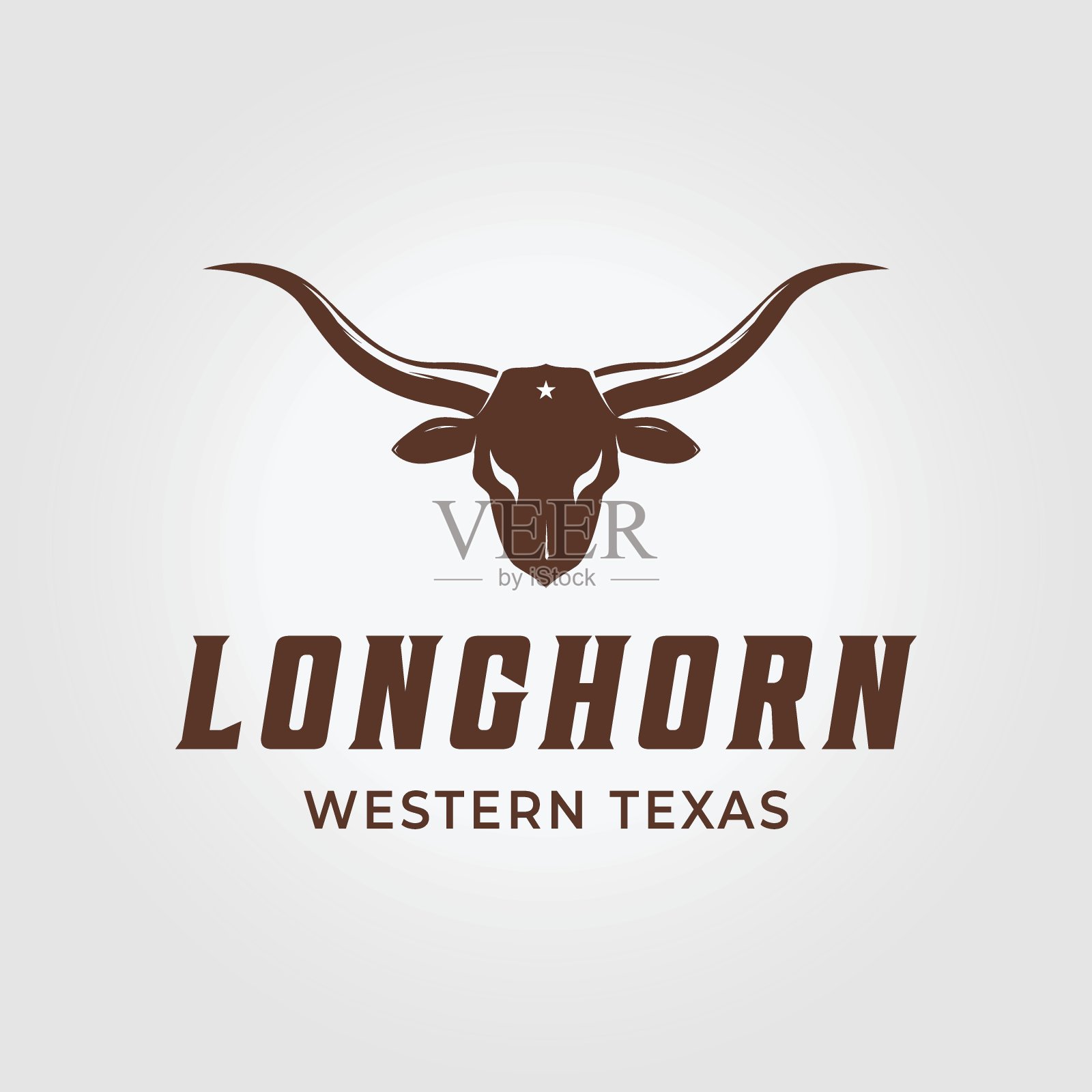 复古骷髅长角标志矢量设计插图设计元素图片