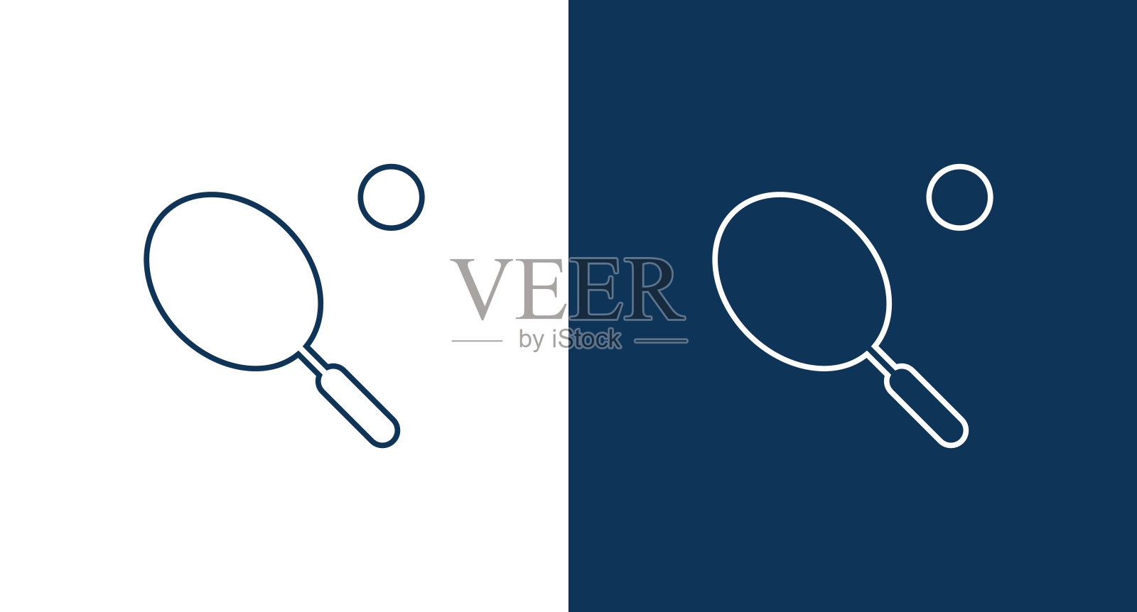 网球图标矢量素材插画图片素材