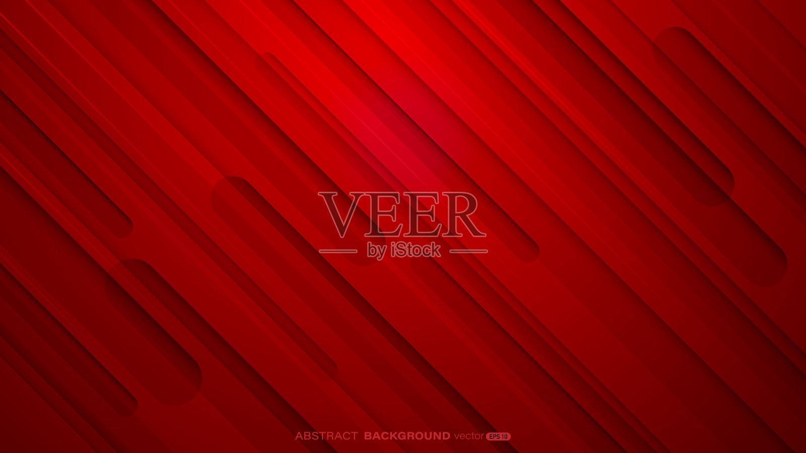 红色抽象背景与几何动态梯度形状插画图片素材