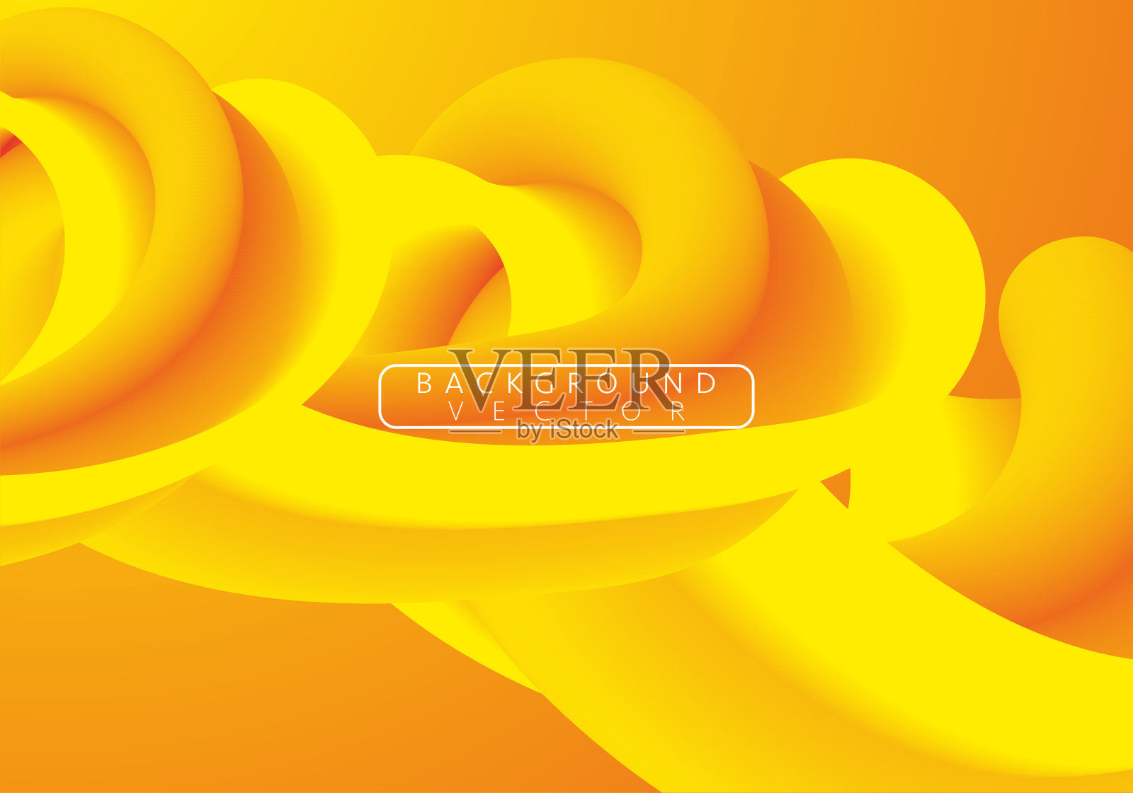 抽象的黄色几何背景。现代背景设计。液体的颜色。流体形状组成。适合演示设计。网站，横幅，墙纸，宣传册，海报的基础插画图片素材