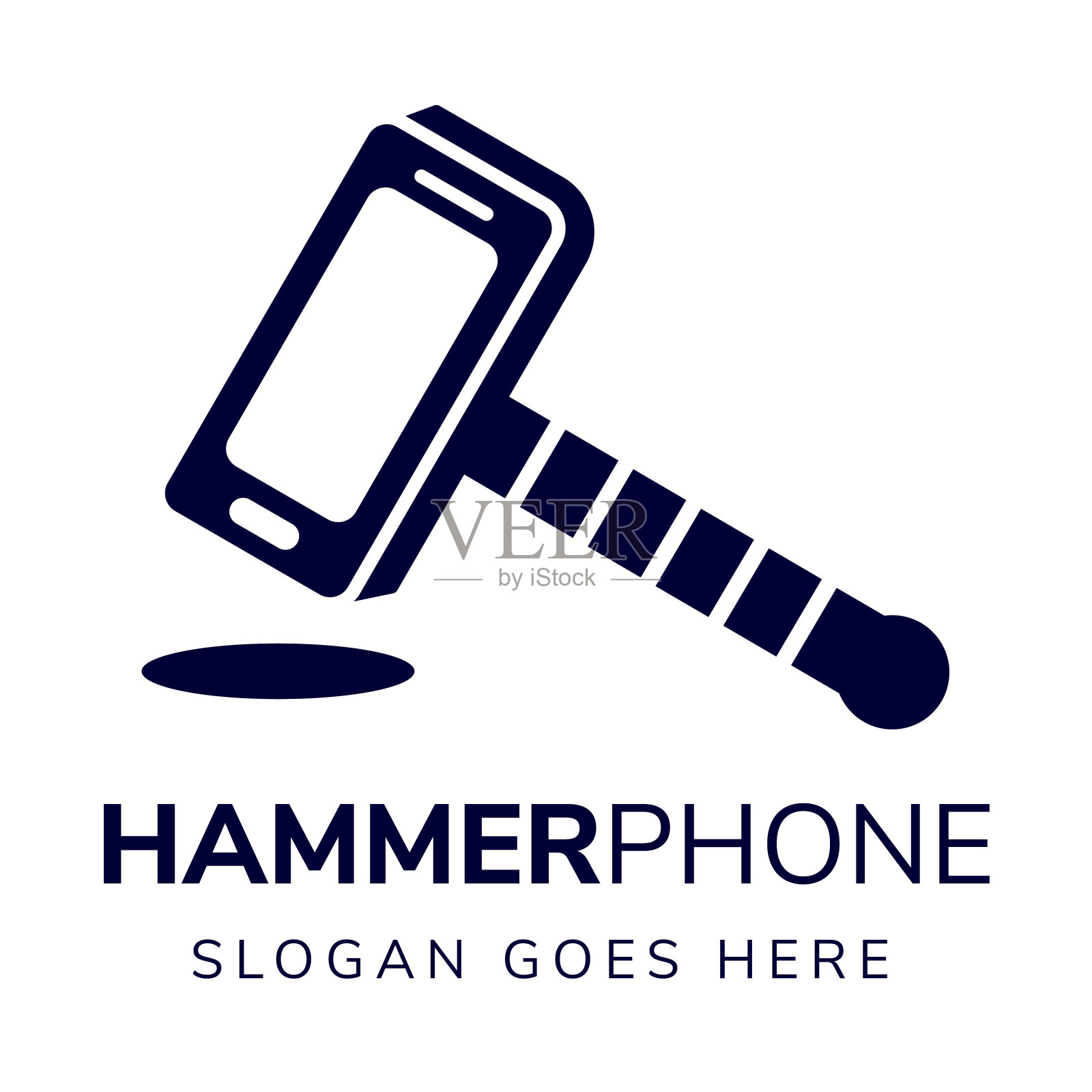 悍马智能手机标签设计模板插画图片素材