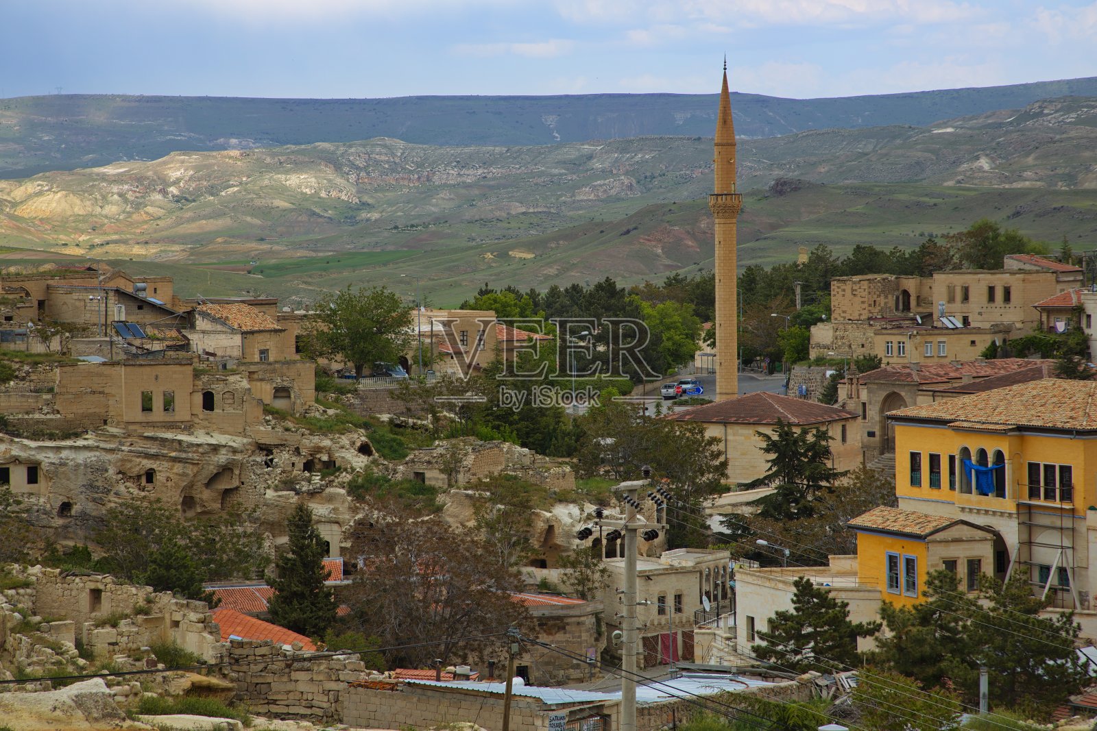 土耳其内夫瑟希尔省卡帕多西亚穆斯塔法帕萨的建筑照片摄影图片