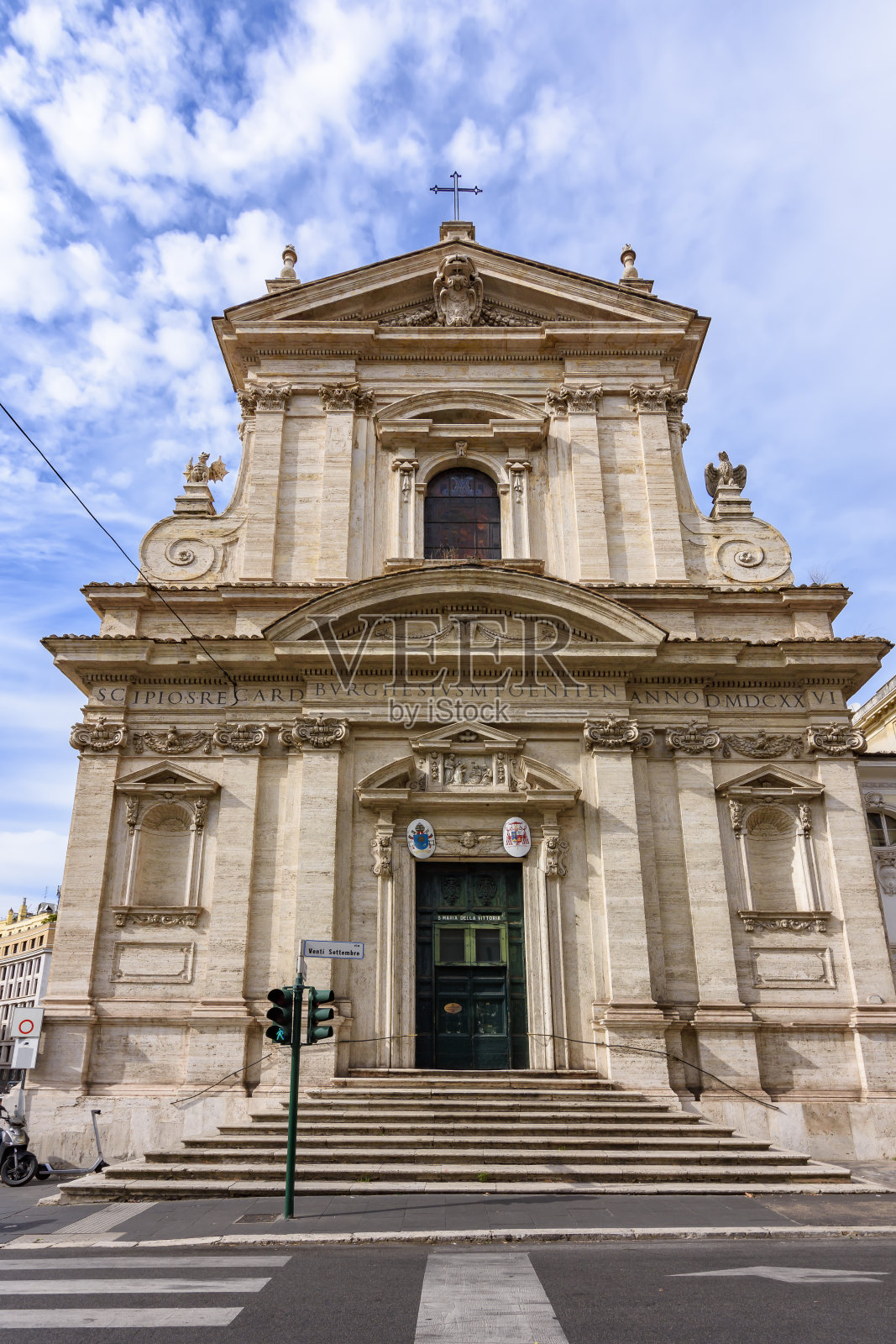 意大利罗马的圣玛利亚·德拉·维多利亚教堂照片摄影图片
