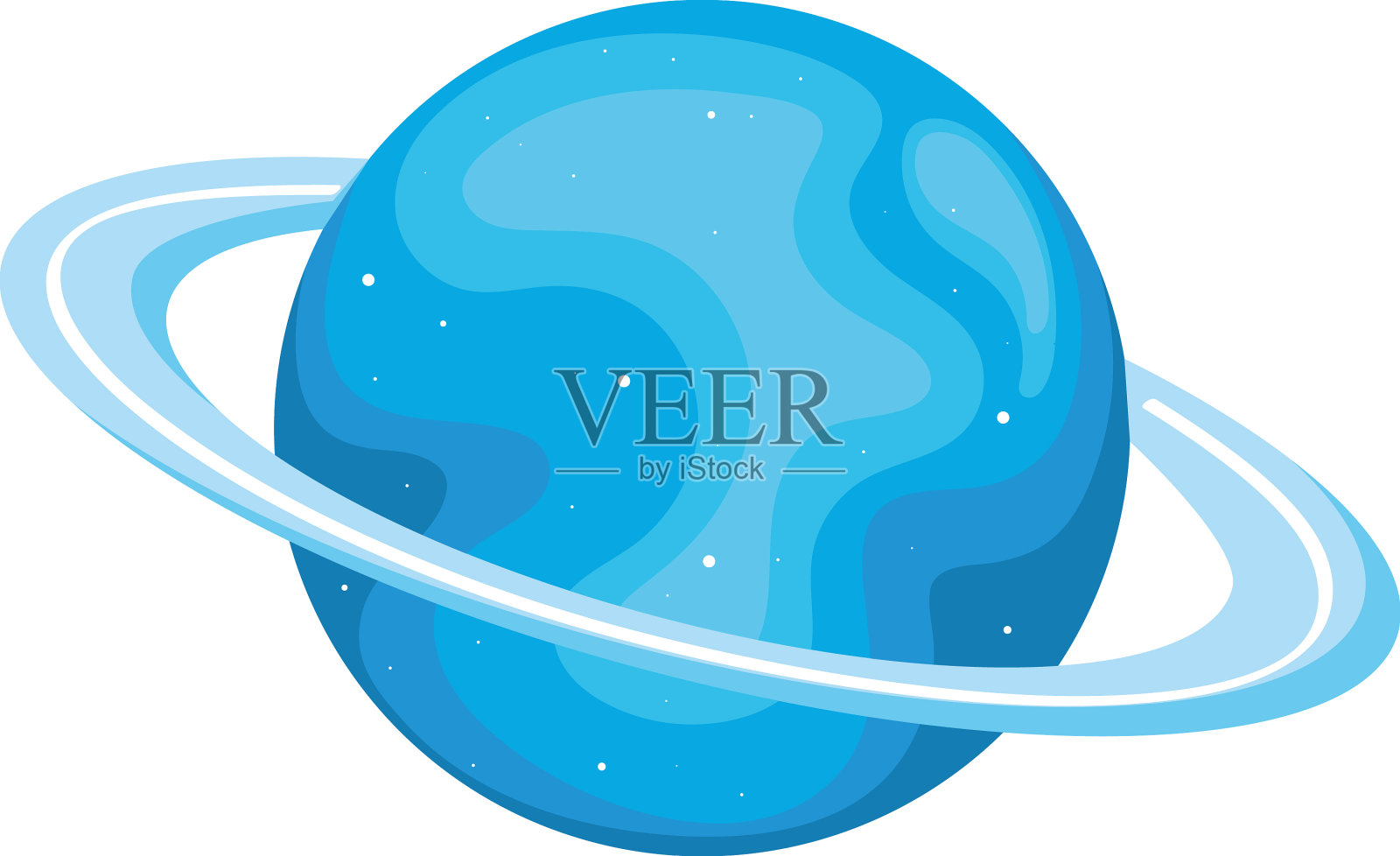 土星行星外层空间设计元素图片