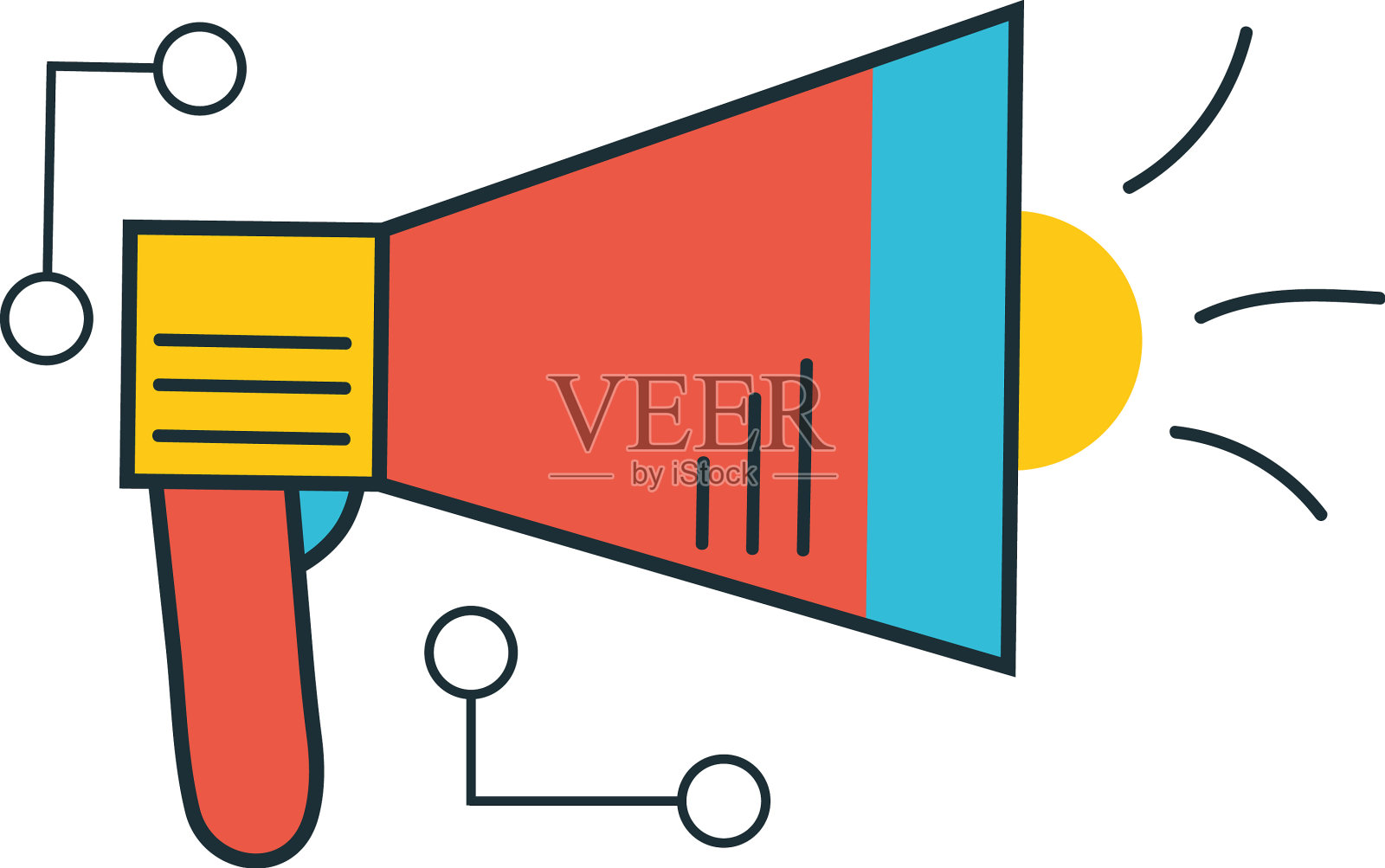 扩音器设备音频插画图片素材