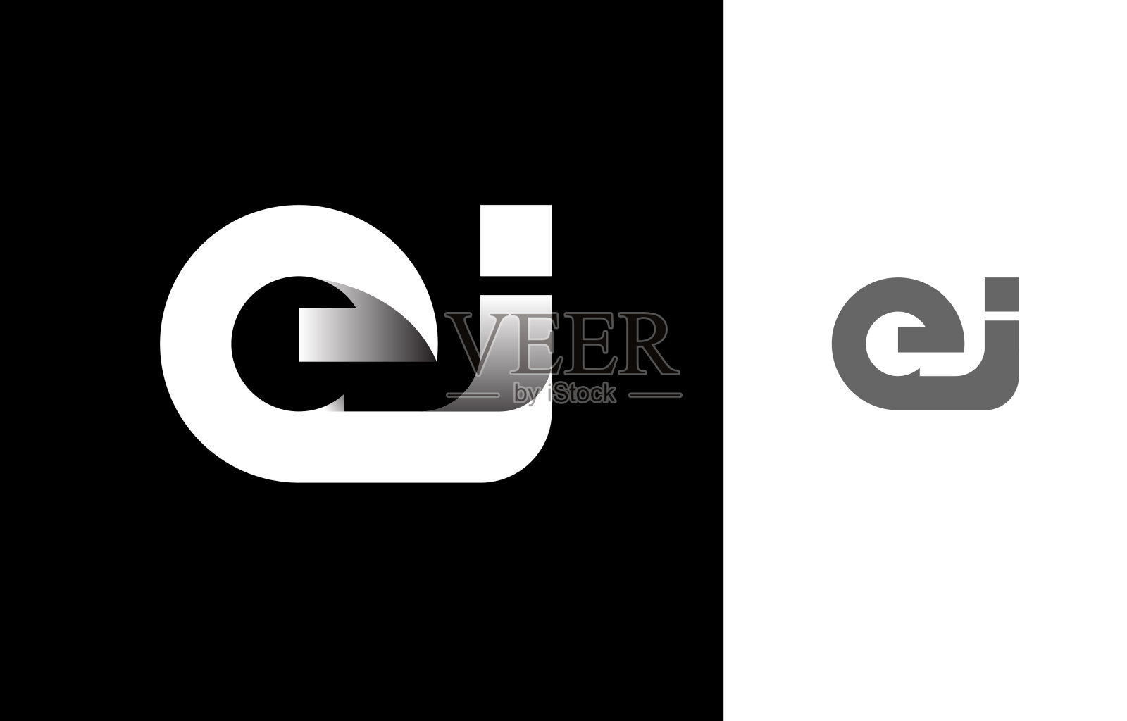 字母艾字母标志设计模板插画图片素材