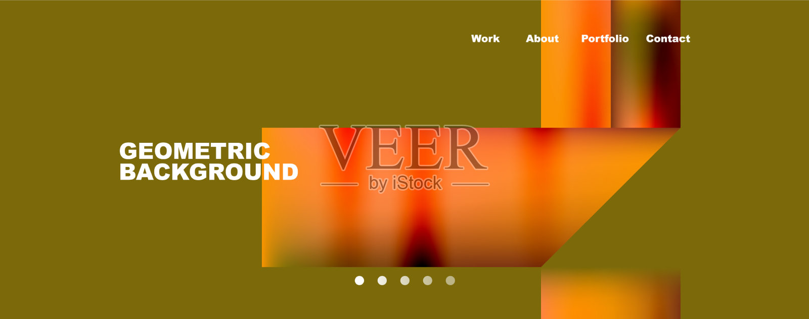 动态线三角形矩形几何插画图片素材