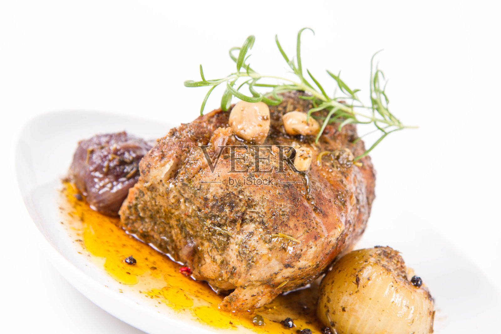 烤猪里脊照片摄影图片