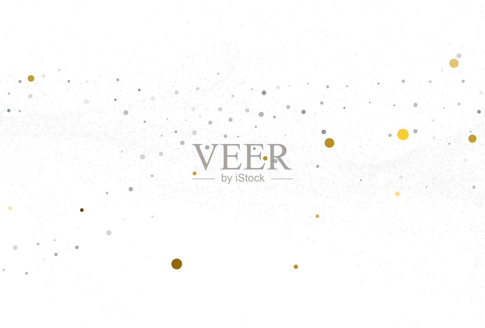 浅银，金，闪闪发光的纸屑。光背景。插画图片素材