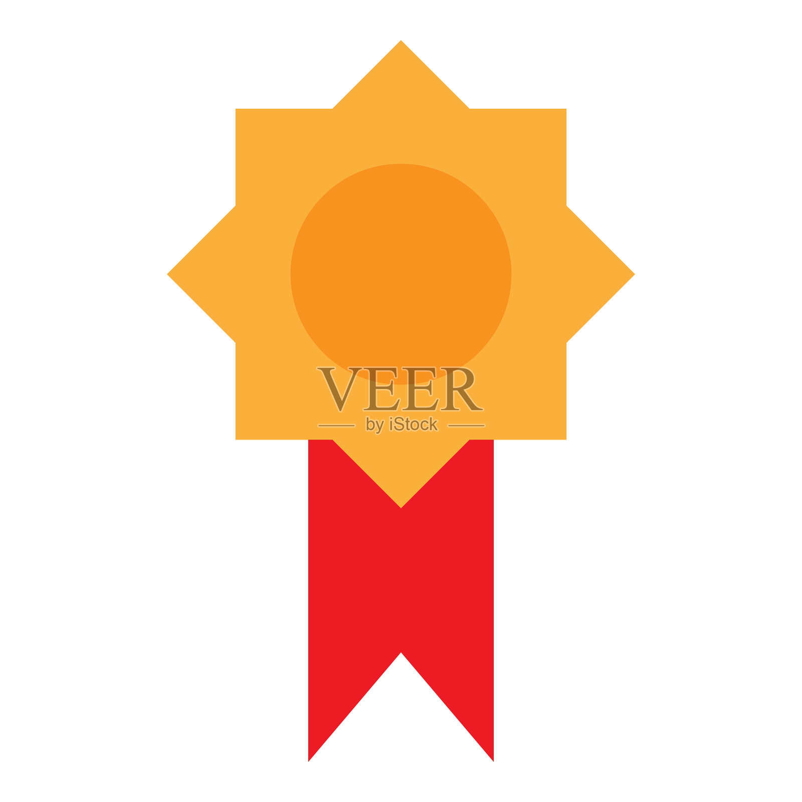 奖项徽章图标设计模板矢量隔离插图插画图片素材