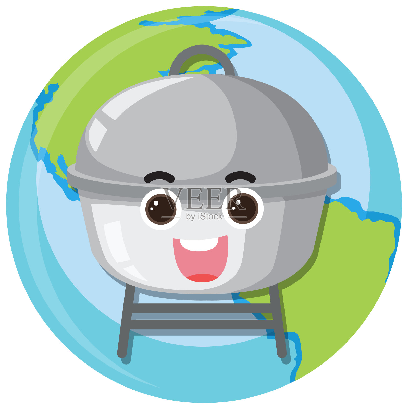 不锈钢隔离罐元件插画图片素材