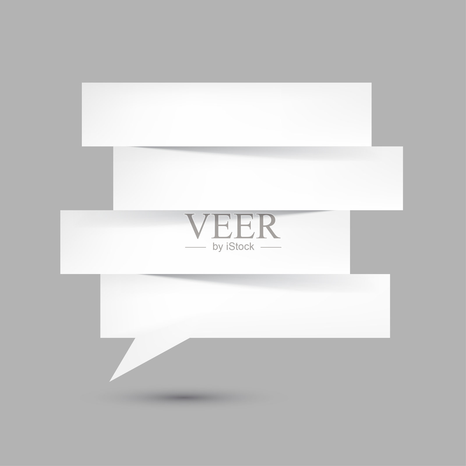 白纸上的线条就像演讲的泡泡。插画图片素材