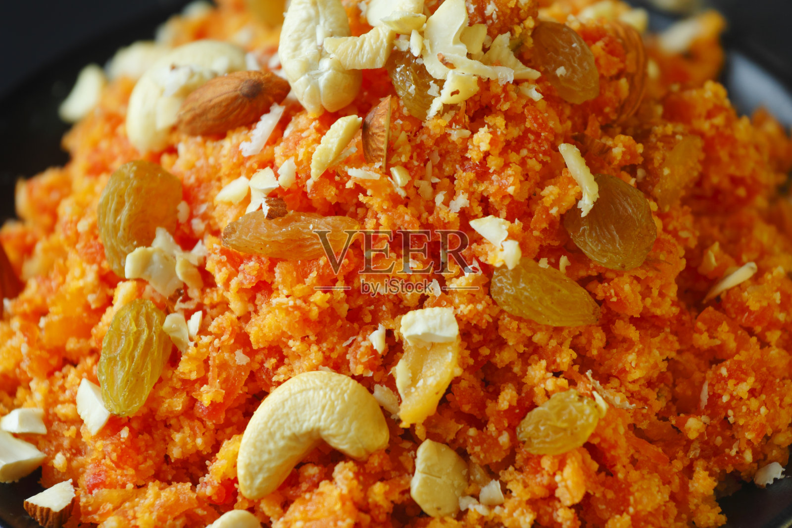 自制胡萝卜布丁/Gajar Halwa/印度甜点照片摄影图片