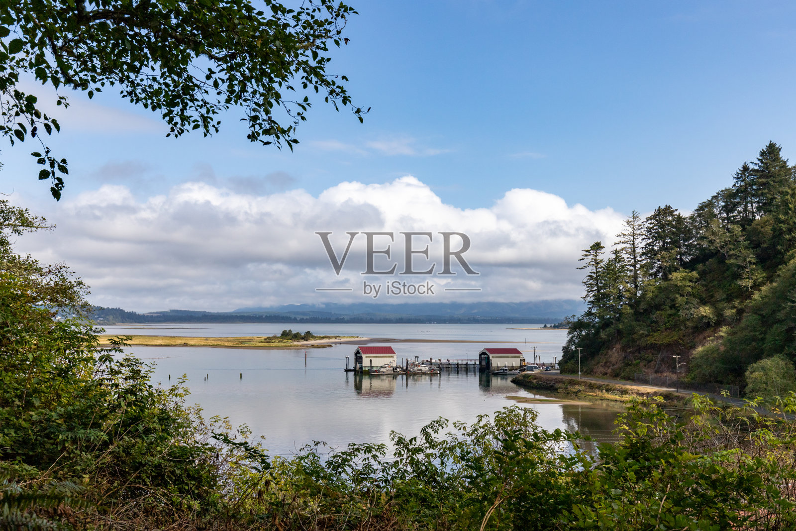 贝克湾的船屋照片摄影图片