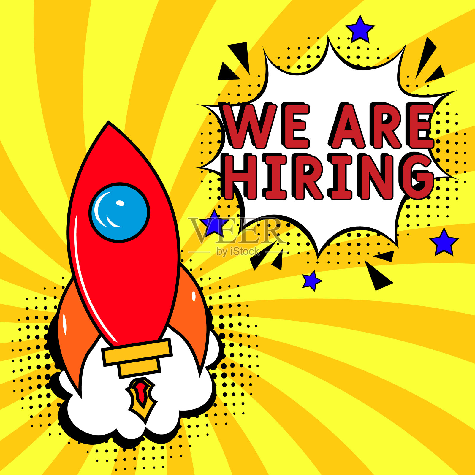 我们正在以波普艺术风格招聘插画图片素材