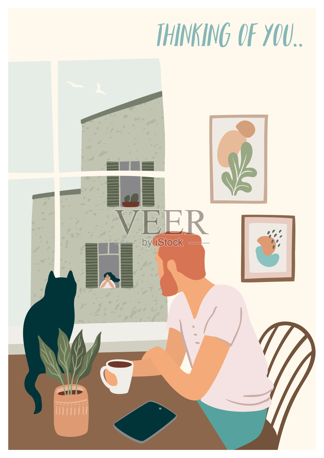 浪漫的插图与男人和女人。爱情，爱情故事，关系。矢量设计概念为情人节等。插画图片素材