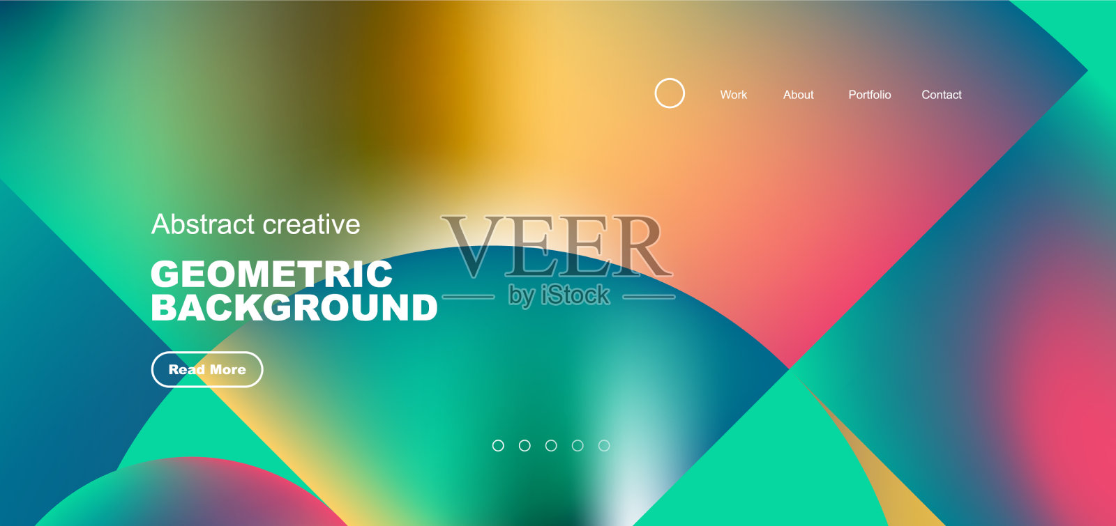 抽象圆和圆形元素几何插画图片素材