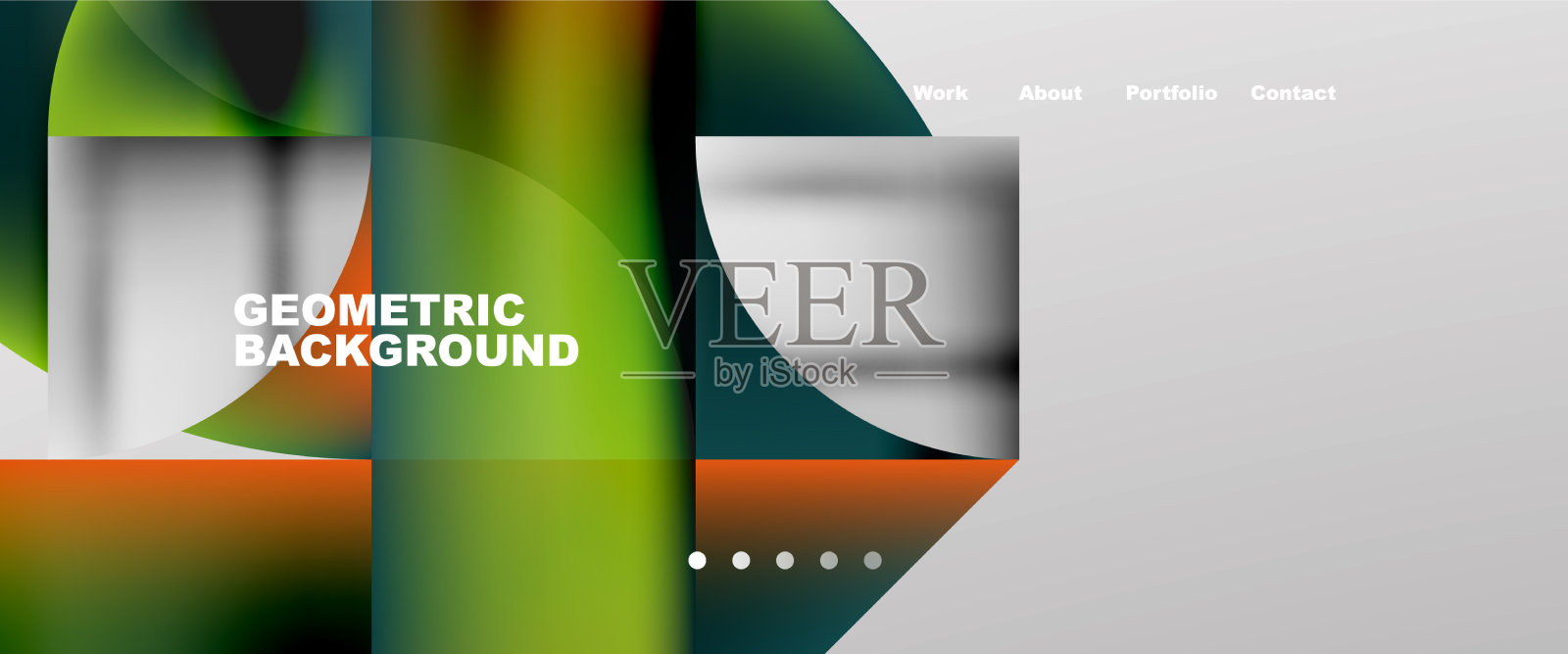 最小几何抽象的背景圆和插画图片素材