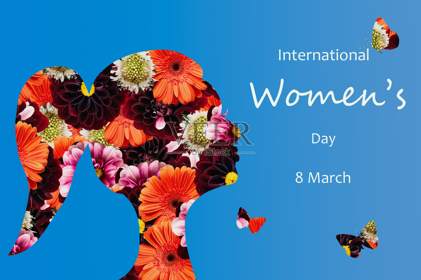 3月8日国际妇女节背景照片摄影图片
