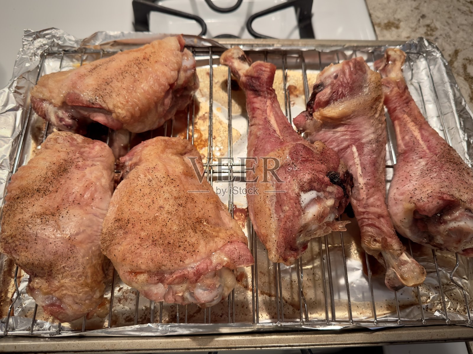 烤鸡块照片摄影图片