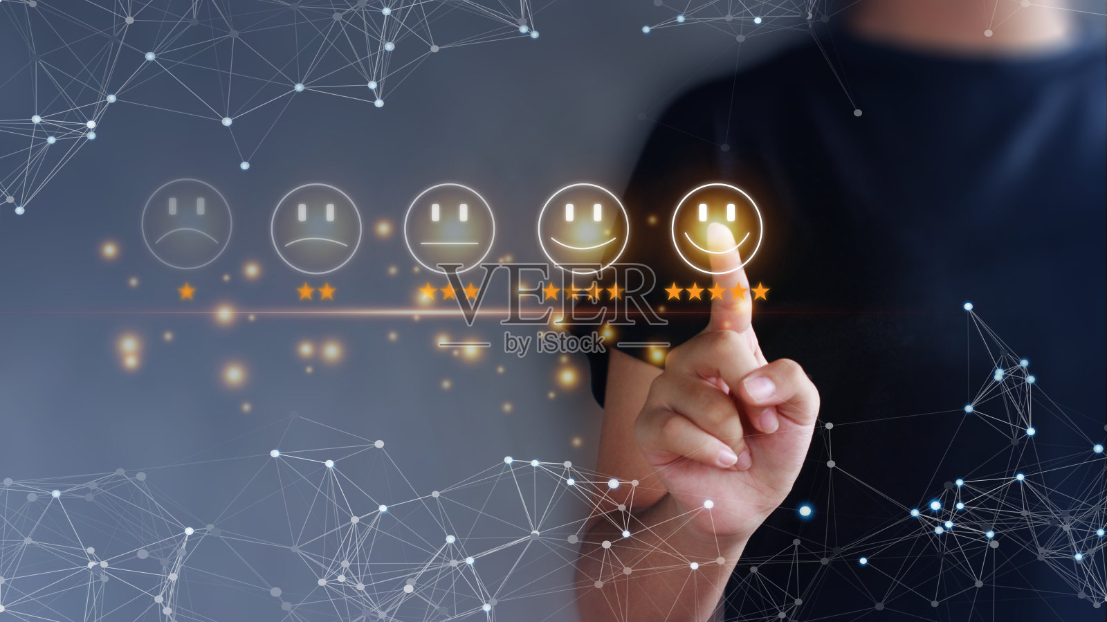 客户服务评价概念照片摄影图片