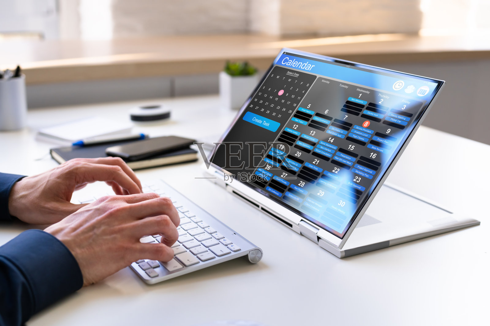 预约计划和日期日历照片摄影图片