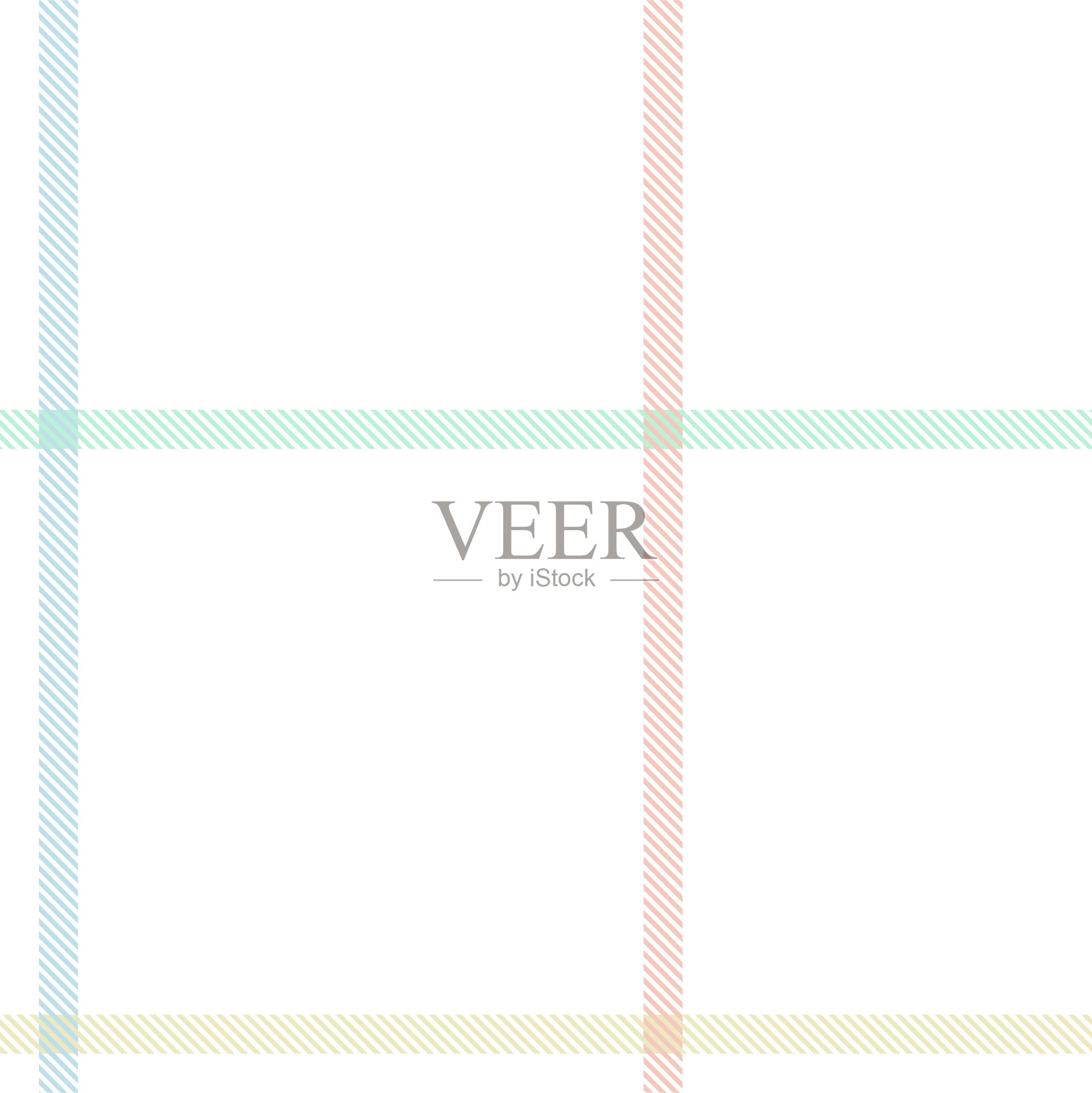 彩虹格纹格子格子无缝模式插画图片素材