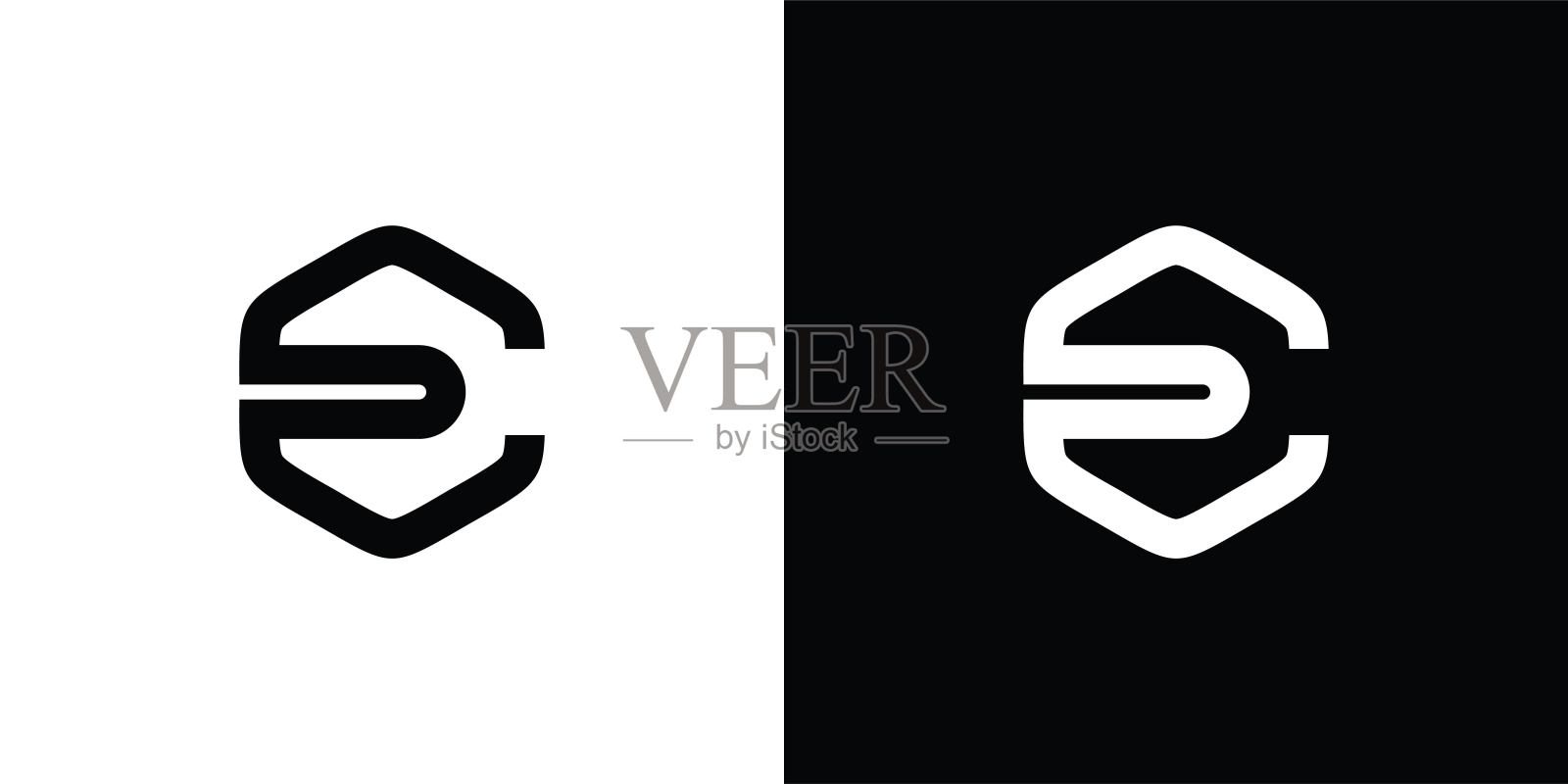 字母E标志设计理念。设计元素图片