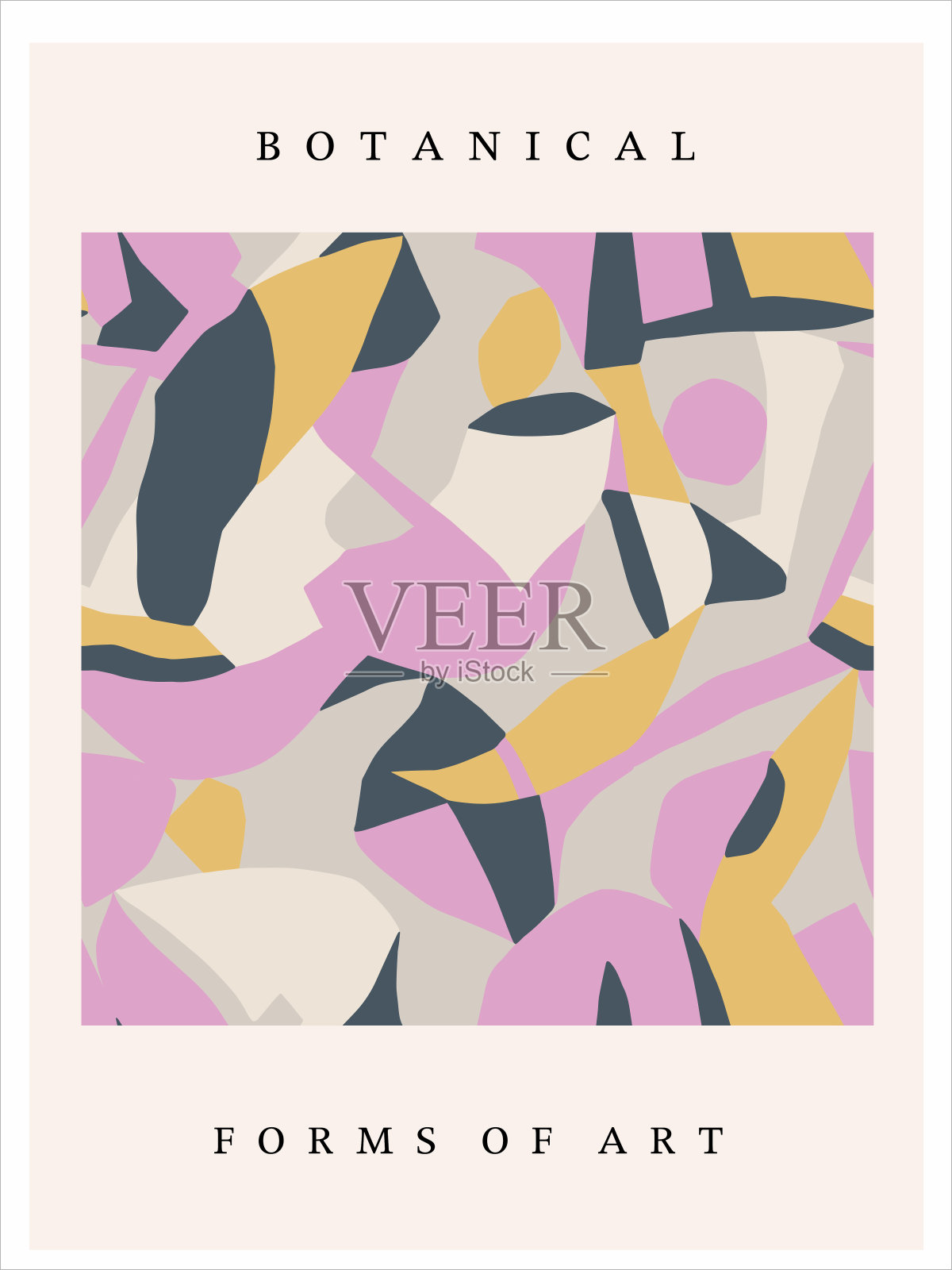 矢量抽象几何形状插图艺术海报数字艺术品插画图片素材