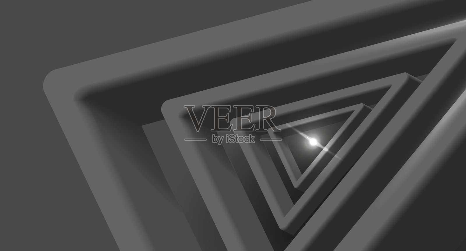 抽象三角形背景。三维空白组成在彼此的三角形。现代壁纸黑色插画图片素材