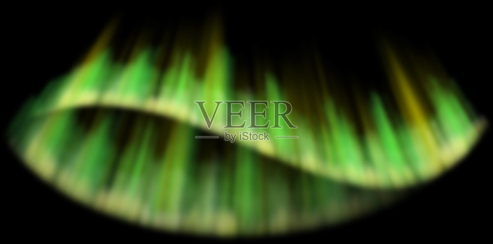 黑色背景上的极光效果插画图片素材