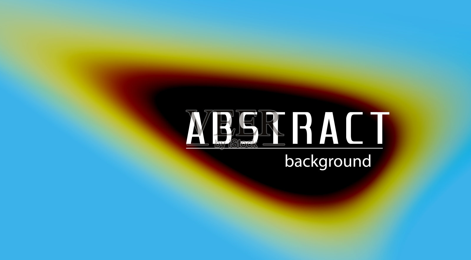 抽象背景的黑色模糊与栗色边缘的蓝色背景插画图片素材