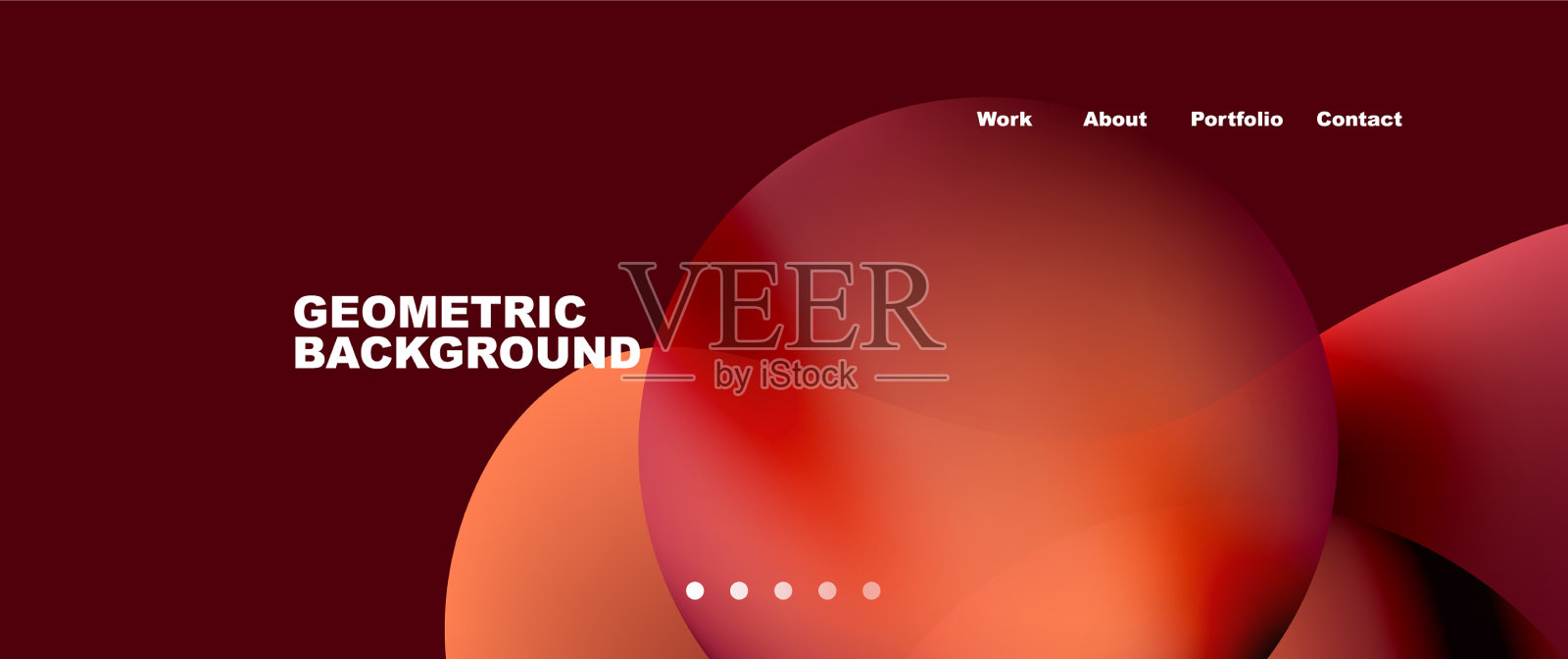 流动的渐变颜色和圆形元素和插画图片素材