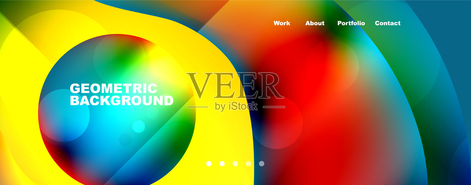 几何流动形状抽象背景插画图片素材