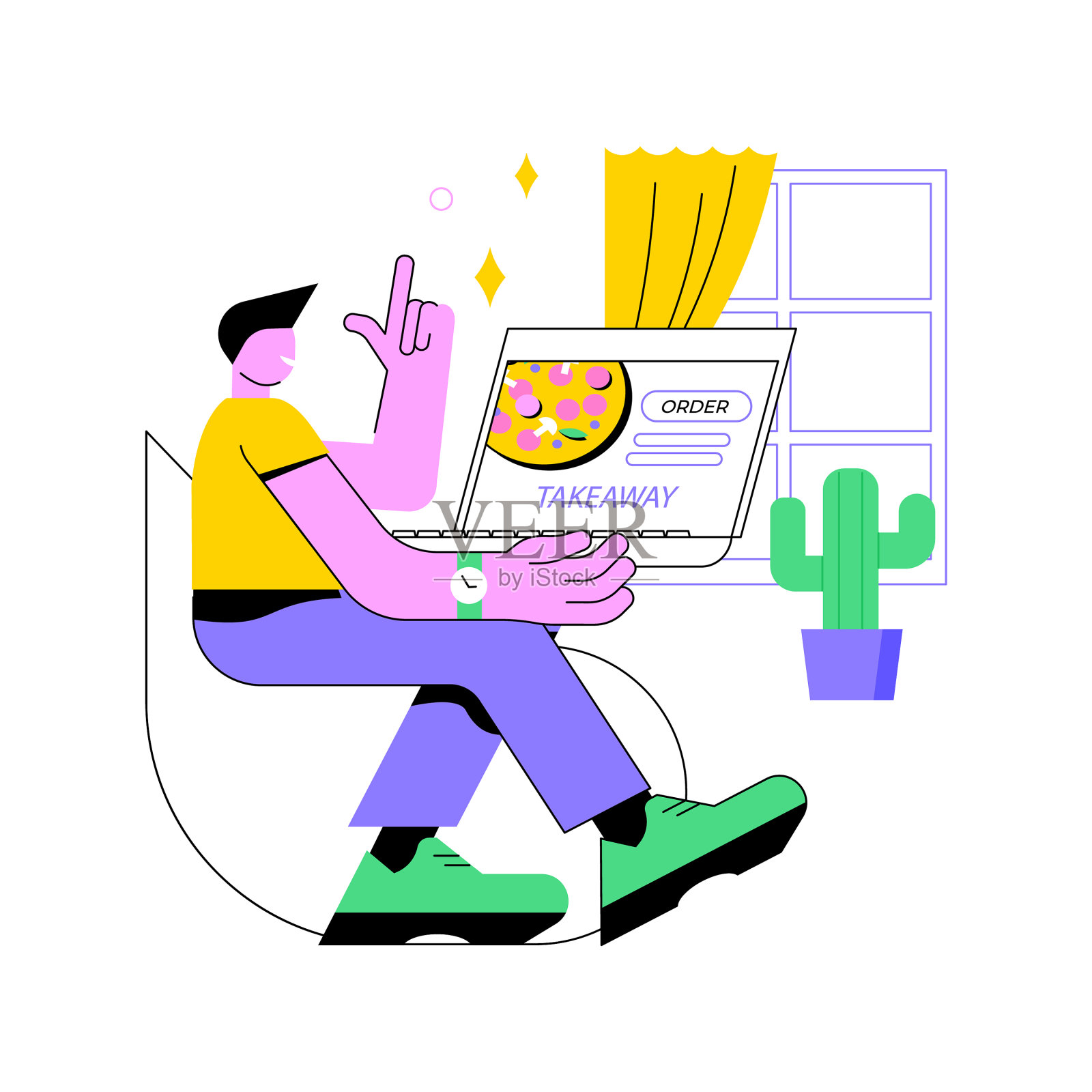 选择杂货在线孤立卡通设计元素图片