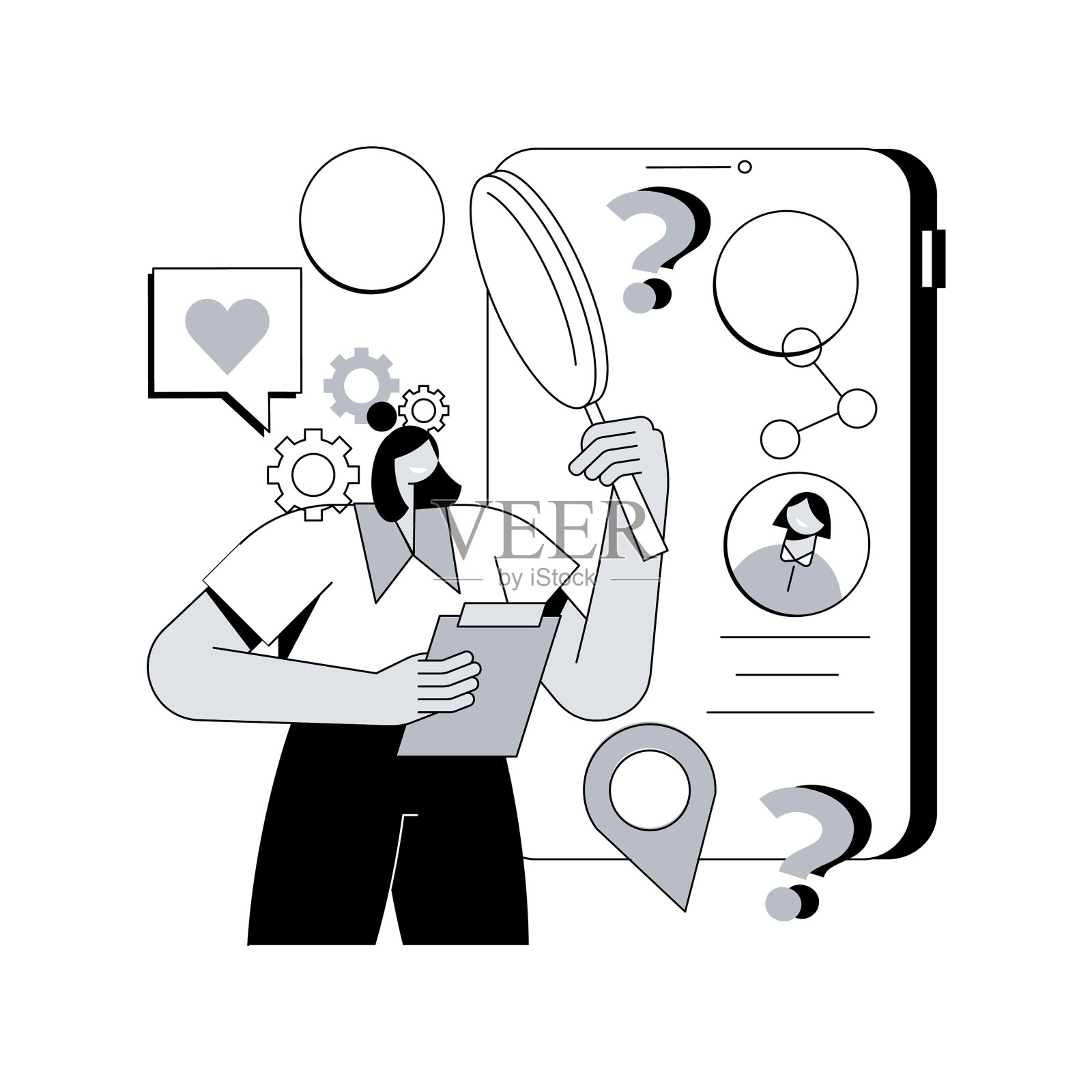 营销研究抽象概念设计元素图片