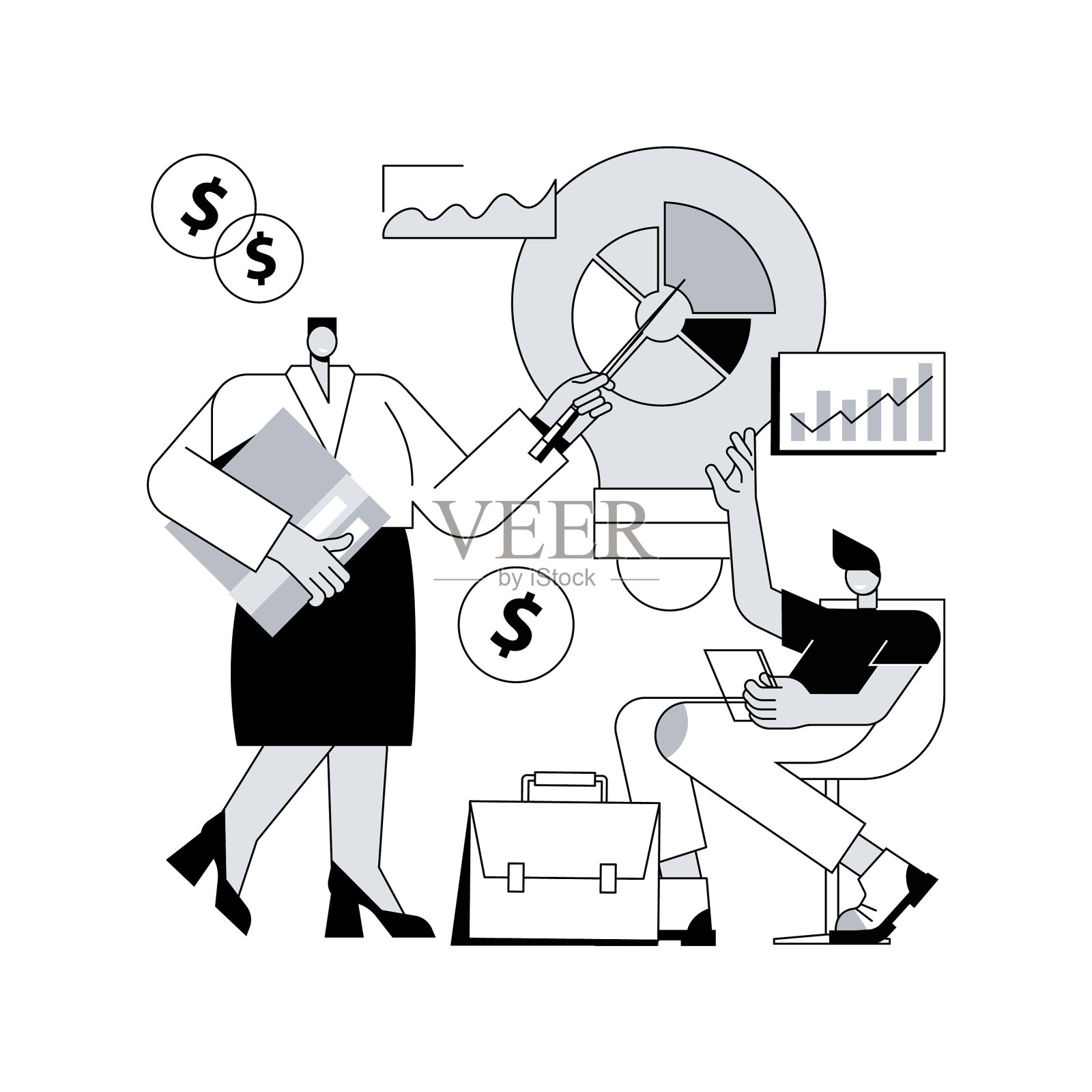 商业计划抽象概念设计元素图片