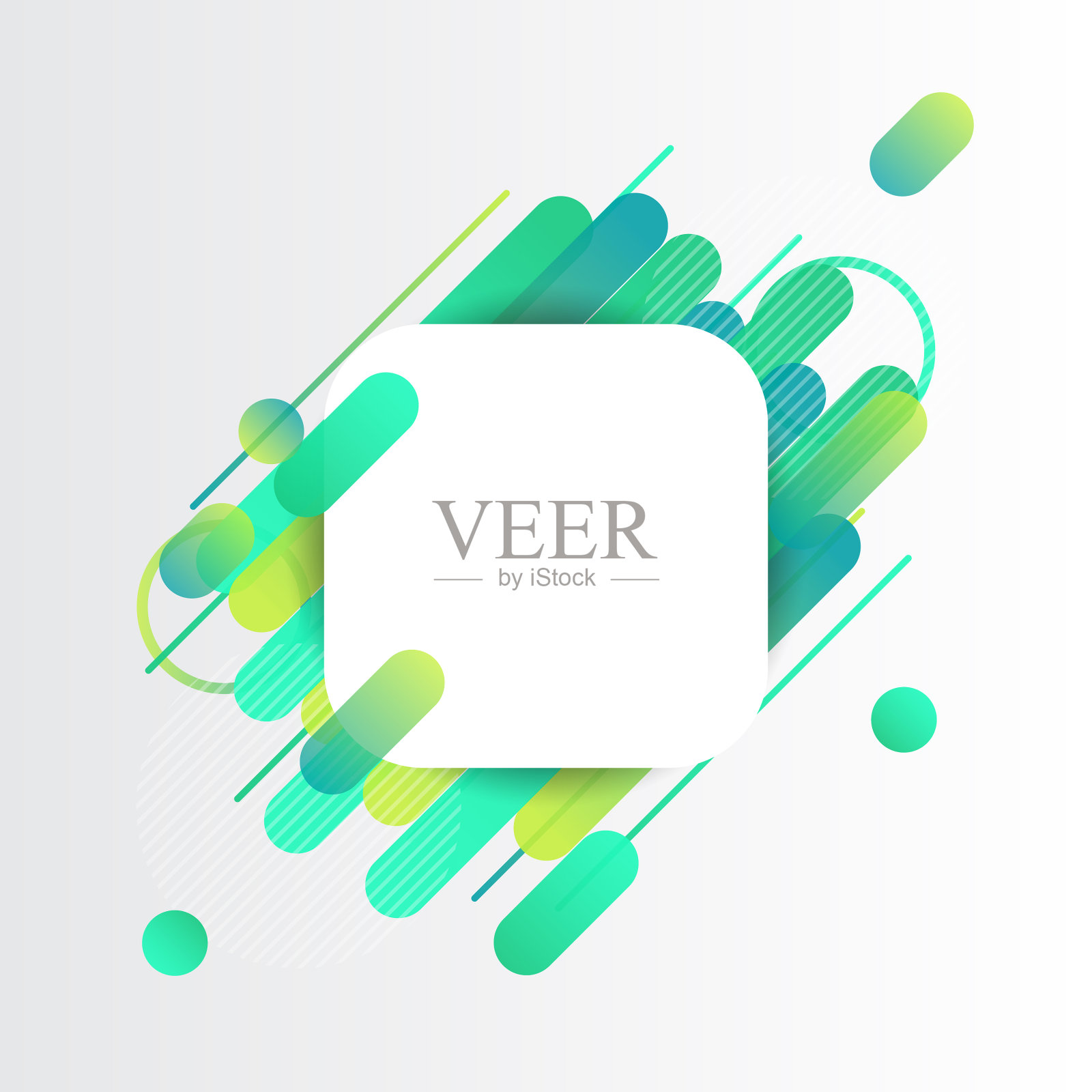 创造性的圆线边缘的地方文本设计模板素材