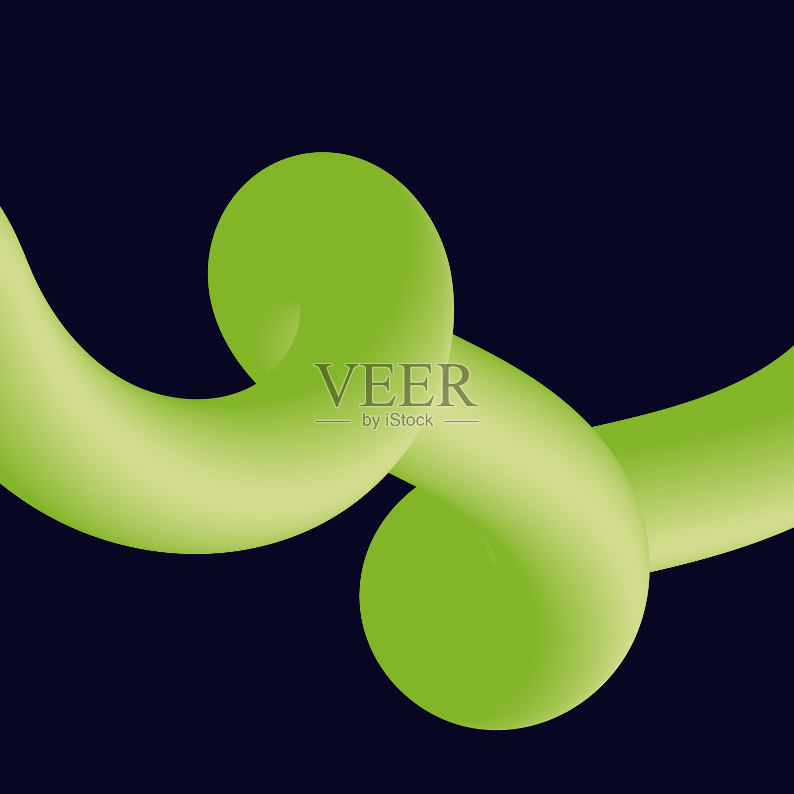 三维抽象彩色扭曲液体形状插画图片素材