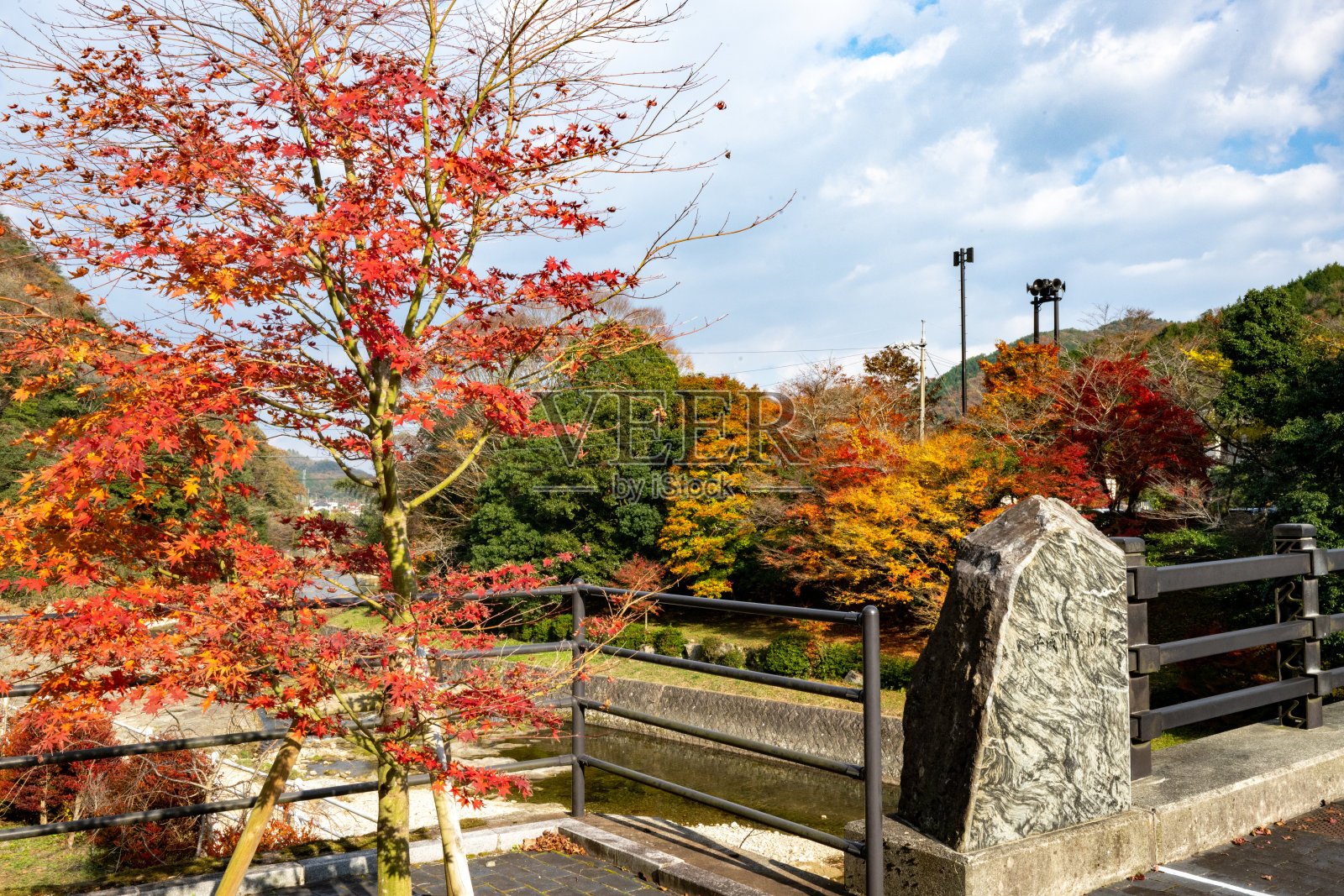 秋叶的Chomonkyo峡谷照片摄影图片